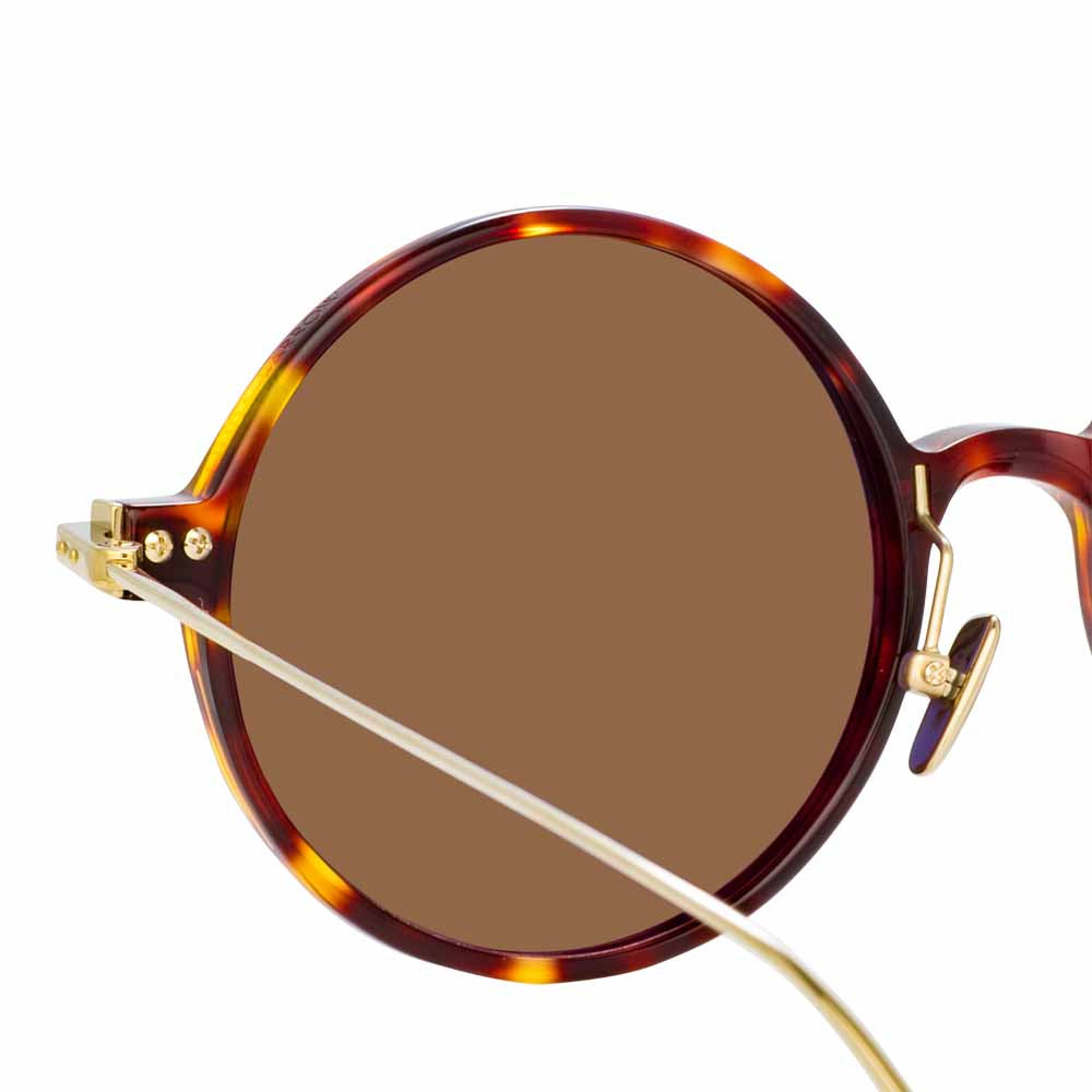 Color_LF09AC10SUN - Linda Farrow Linear Savoye A C10 Round Sunglasses