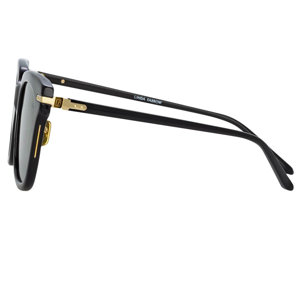 Color_LF28C5SUN - Empire D-Frame Sunglasses in Black
