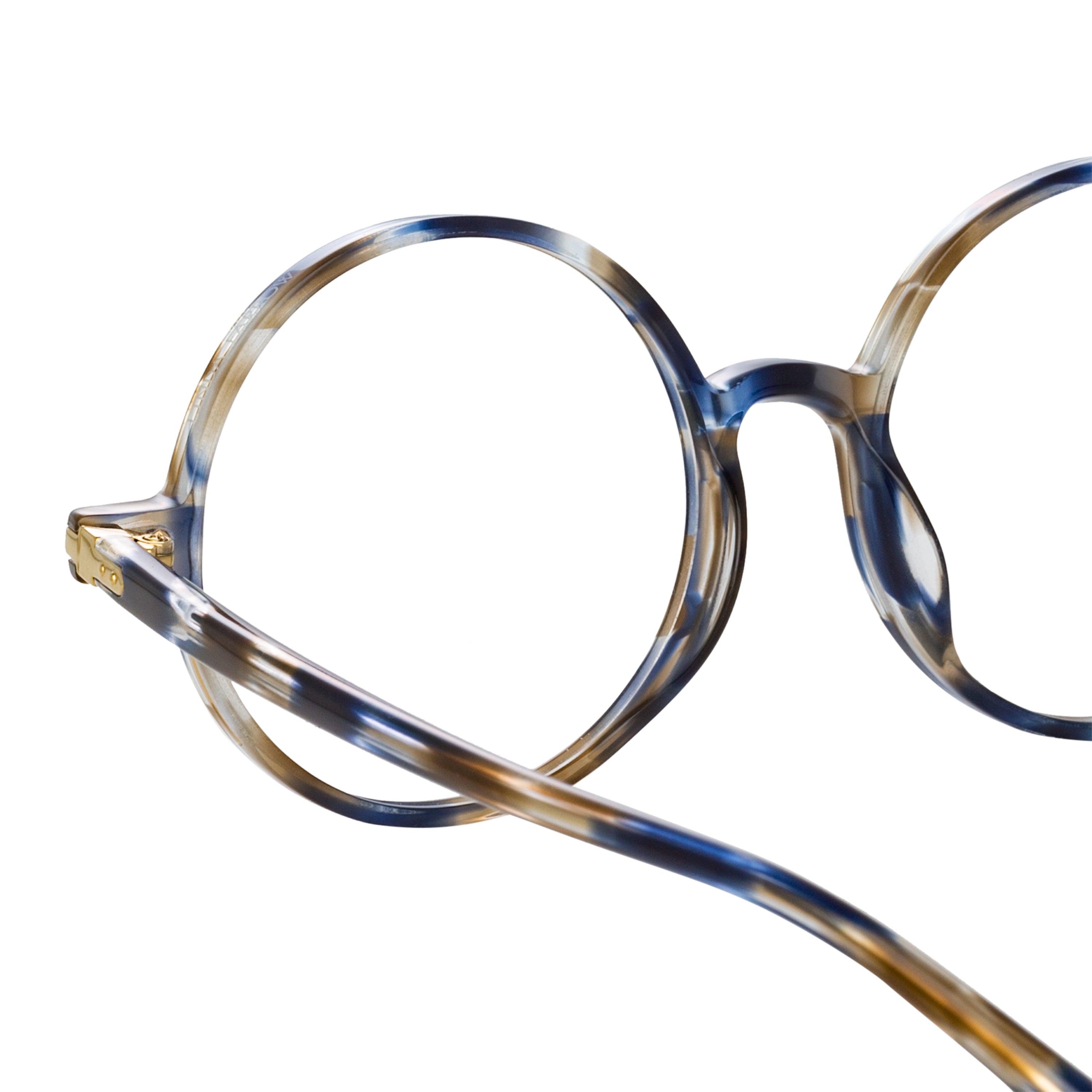 Color_LF62C3OPT - Spire Round Optical Frame in Blue Tortoiseshell