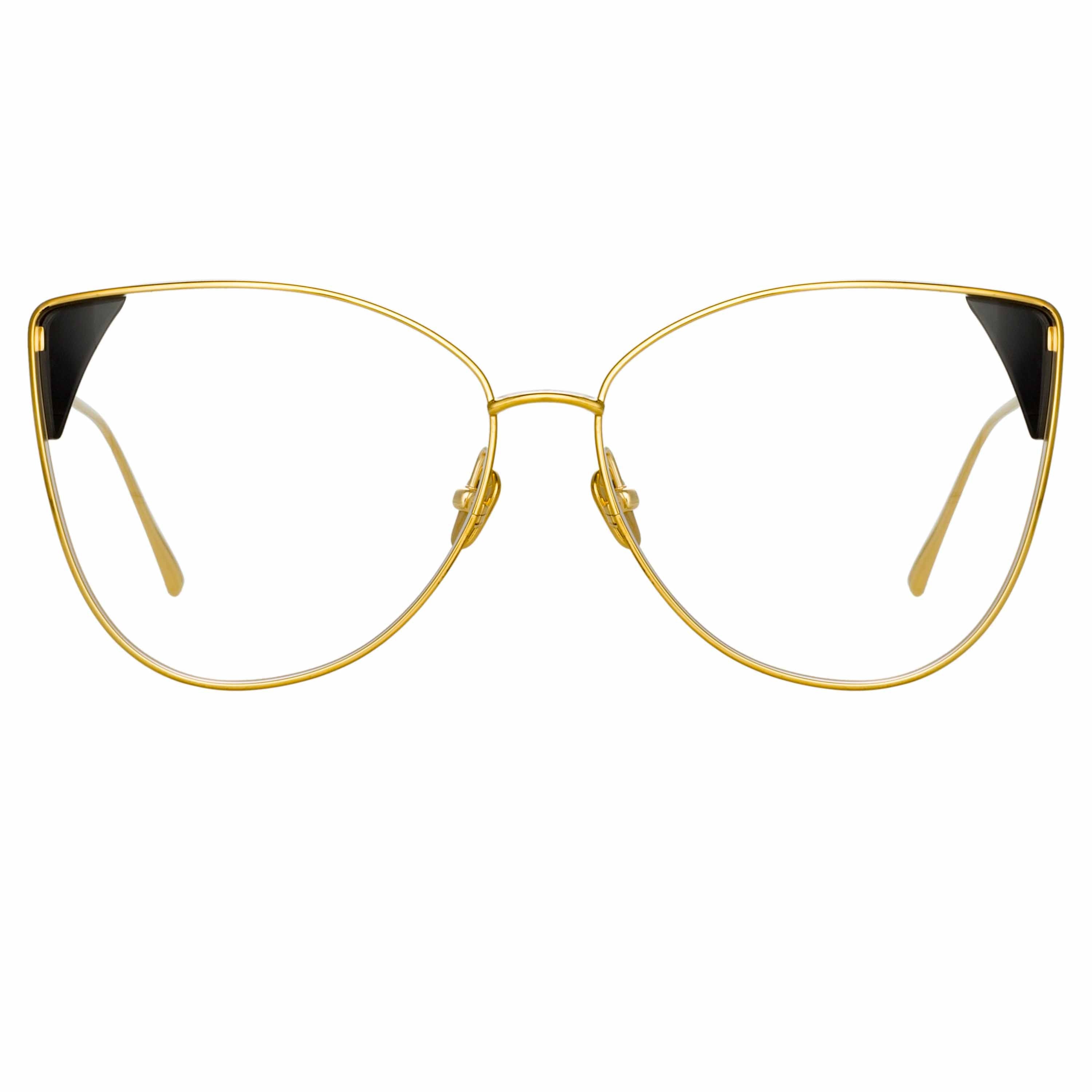 Color_LFL1028C5OPT - Ida Cat Eye Optical Frame in Yellow Gold