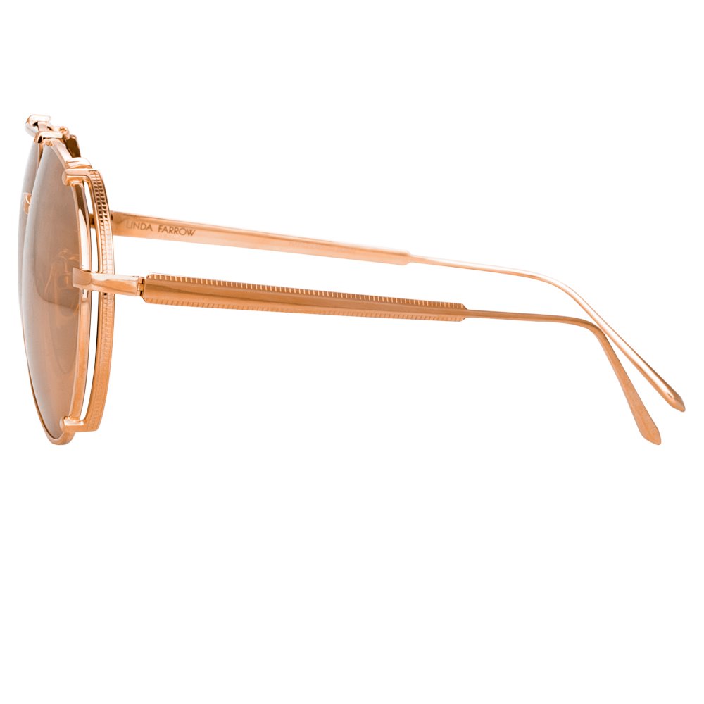 Color_LFL1039C3SUN - Newman Aviator Sunglasses in Rose Gold