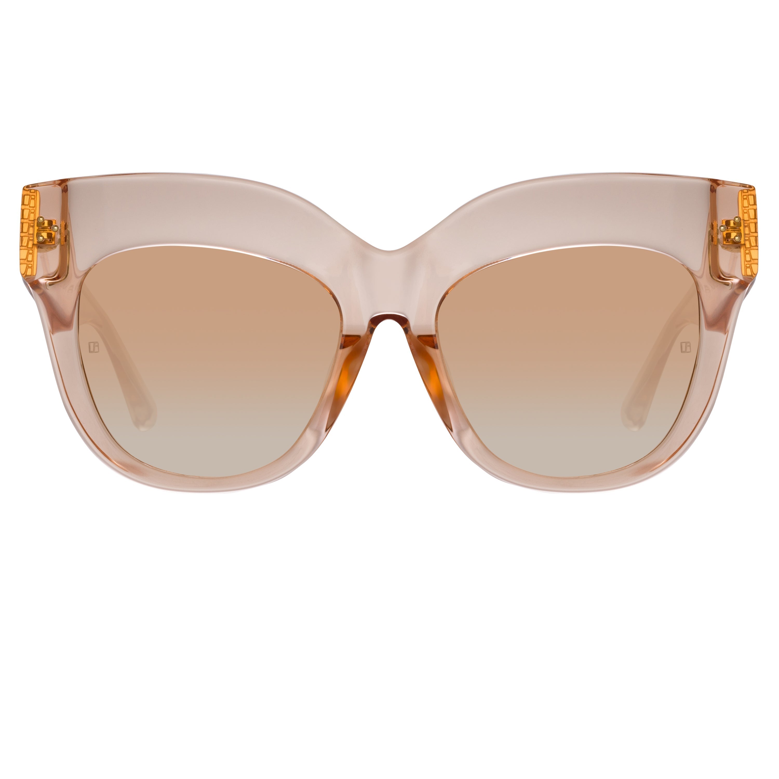 Color_LFL1049C11SUN - Dunaway Oversized Sunglasses in Peach