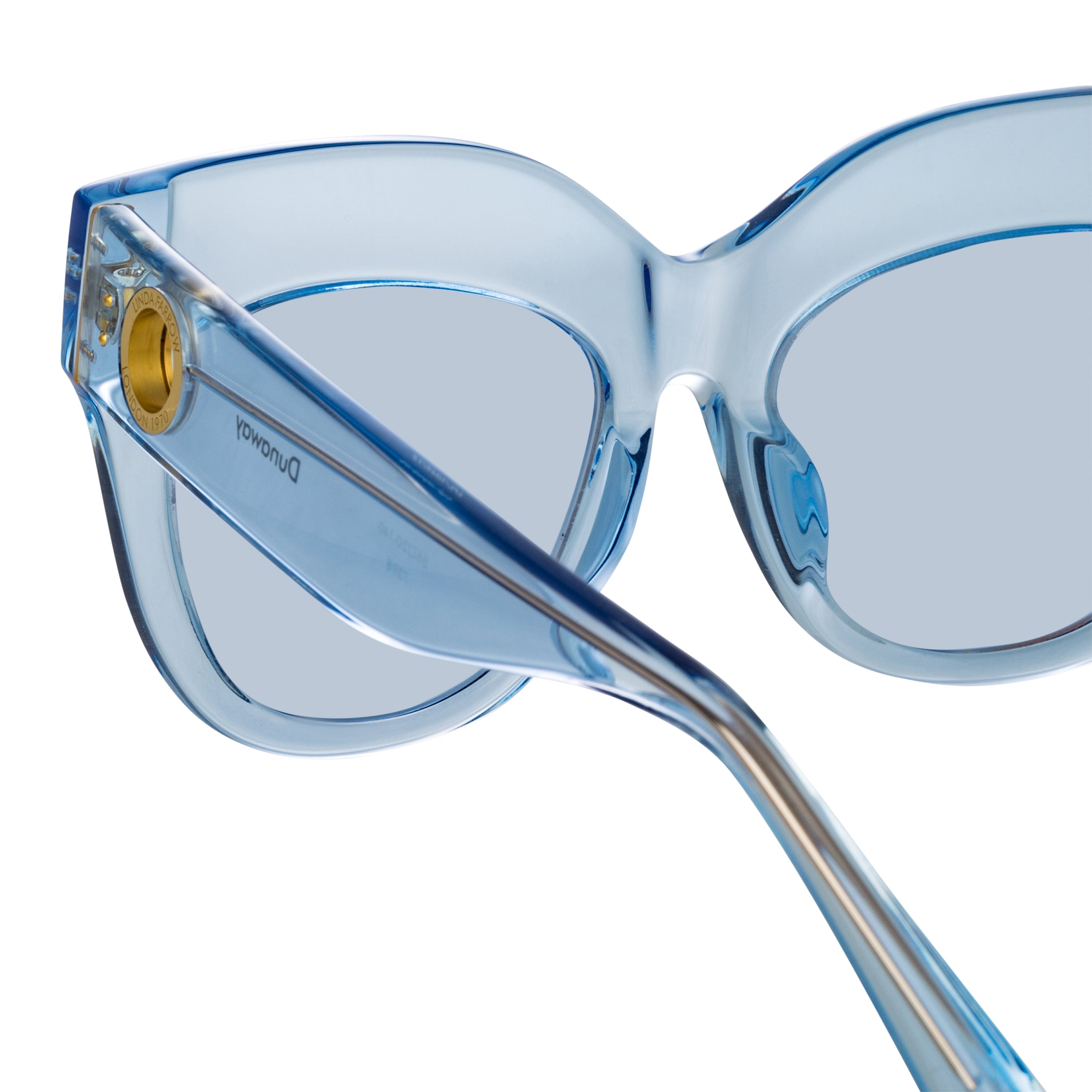 Color_LFL1049C12SUN - Dunaway Oversized Sunglasses in Blue