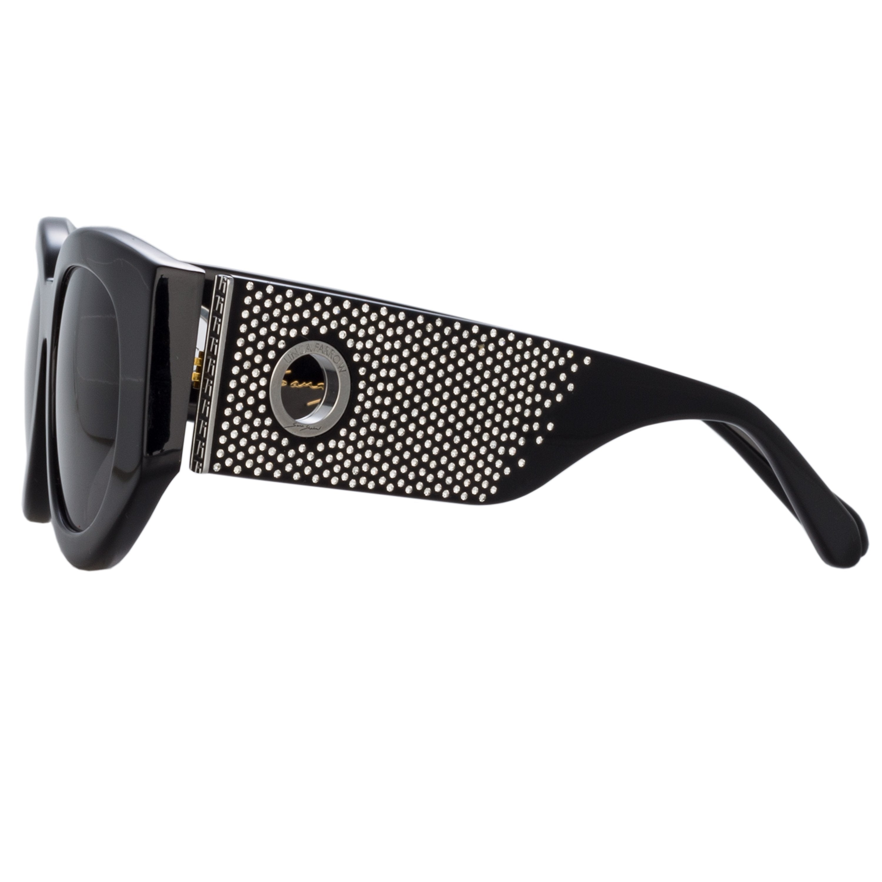 Color_LFL1059C12SUN - Debbie D-Frame Sunglasses in Black and Crystal Temples