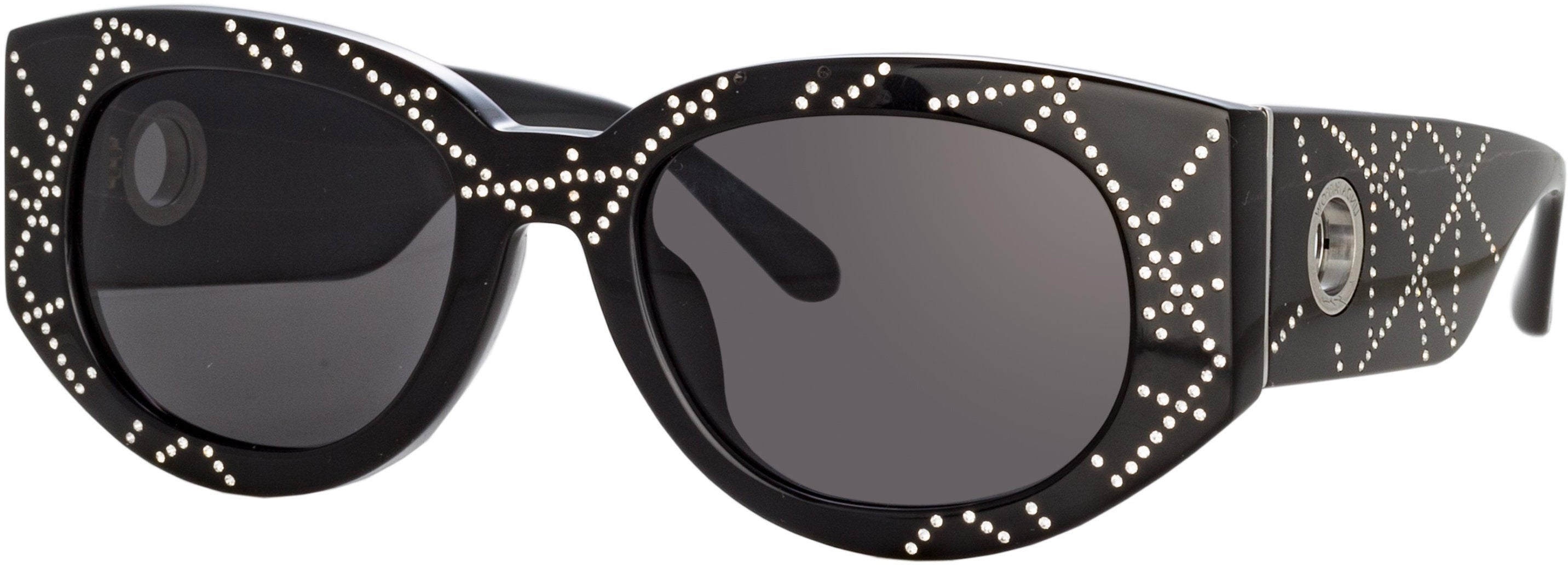 Color_LFL1059C13SUN - Debbie D-Frame Sunglasses in Black and Crystals