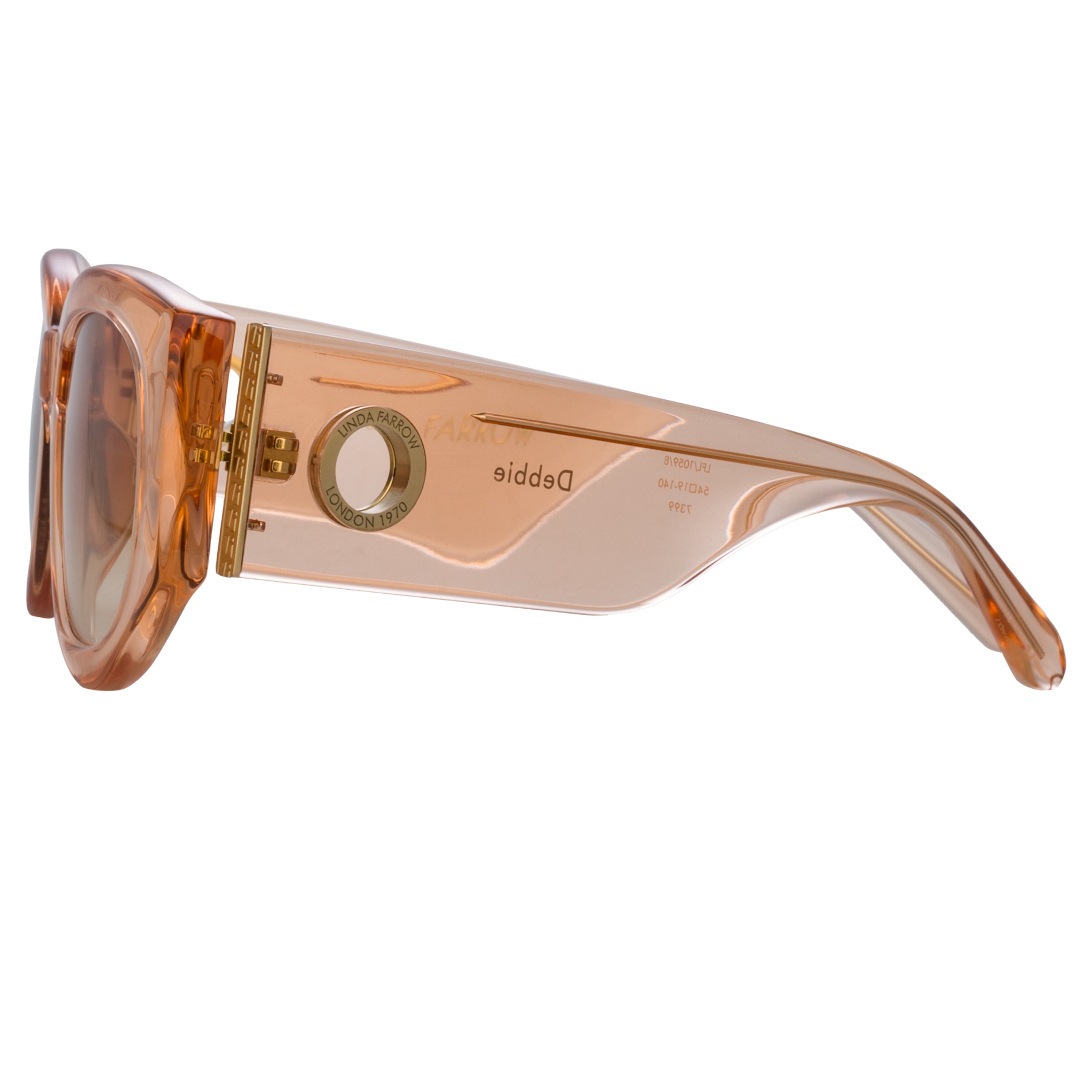 Color_LFL1059C8SUN - Debbie D-Frame Sunglasses in Peach