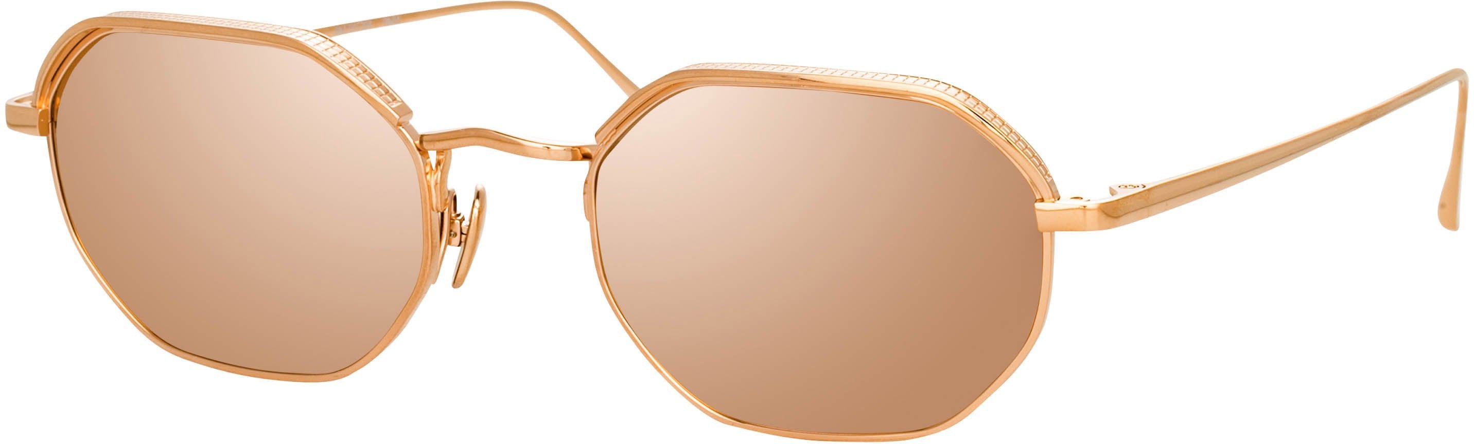 Color_LFL1077C4SUN - Shaw Angular Sunglasses in Rose Gold