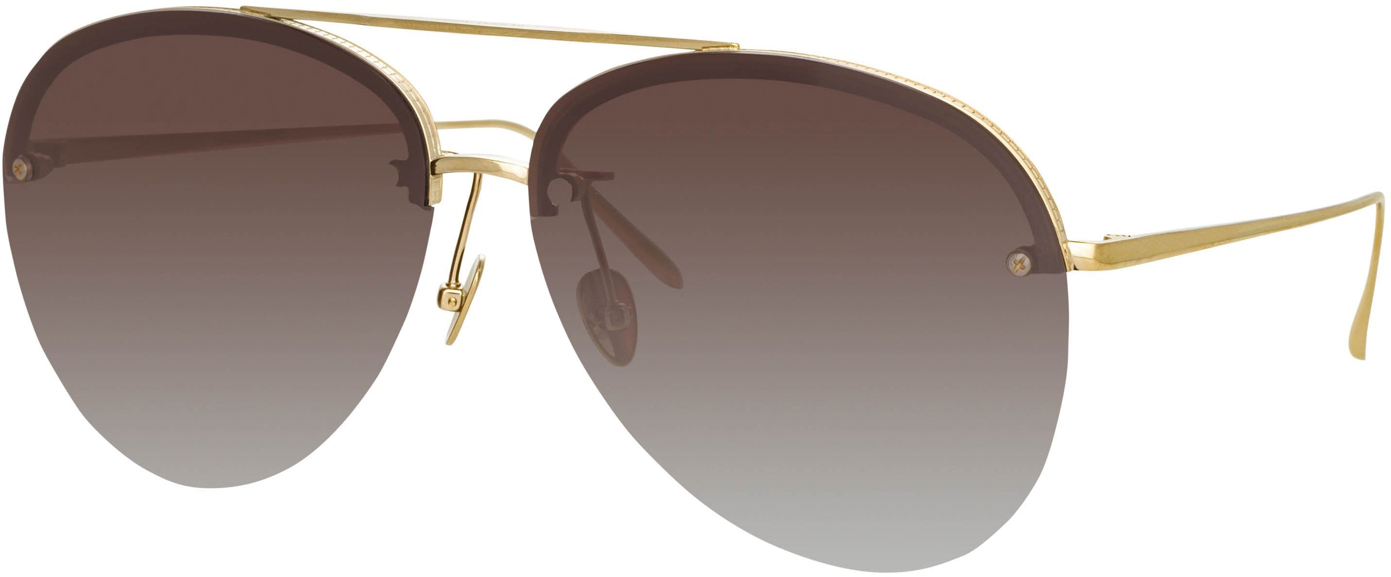 Color_LFL1096C3SUN - Dee Aviator Sunglasses in Light Gold and Grey