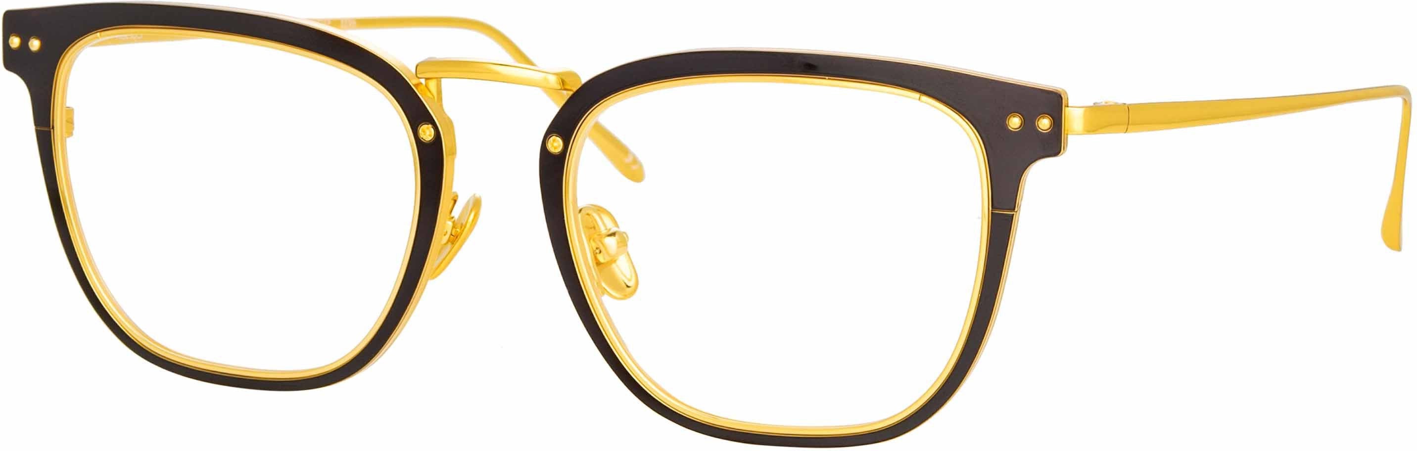 Color_LFL1114C5OPT - Carson Optical D-Frame in Yellow Gold and Black