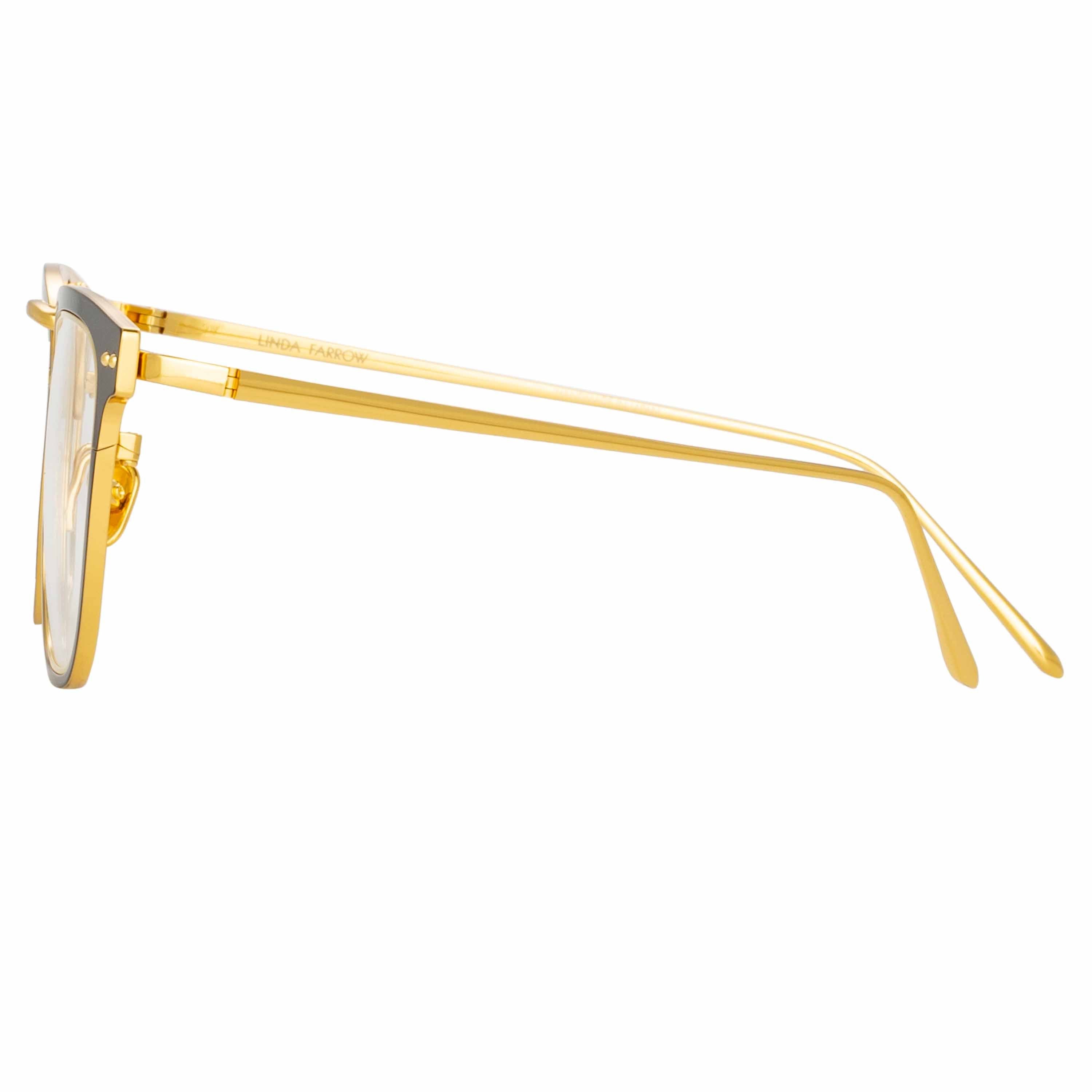 Color_LFL1114C5OPT - Carson Optical D-Frame in Yellow Gold and Black