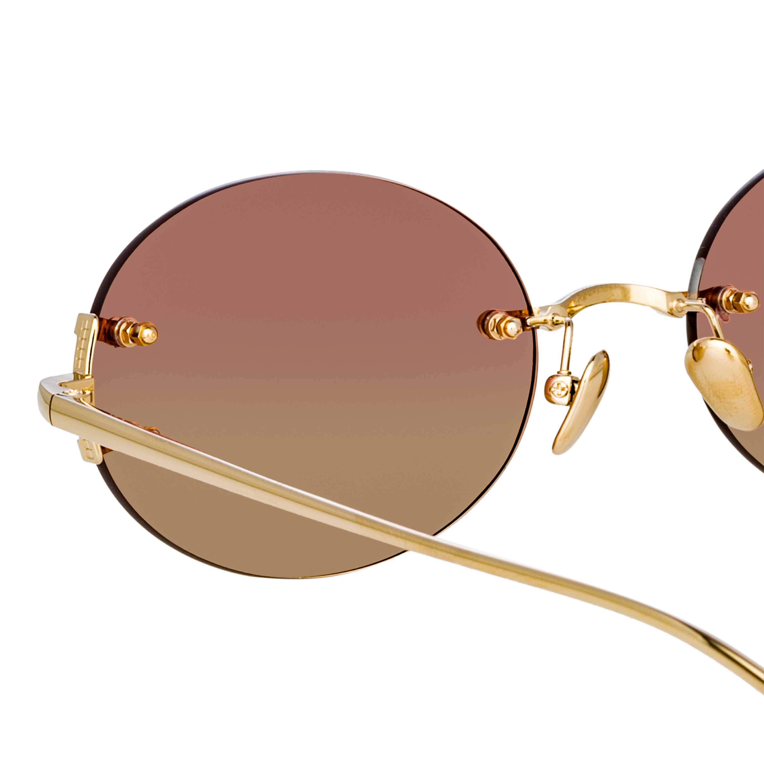 Color_LFL1130C3SUN - Knight Oval Sunglasses in Light Gold