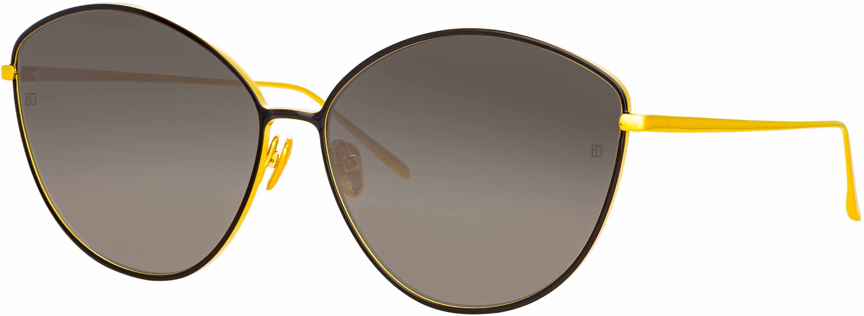 Color_LFL1149C1SUN - Francis Cat Eye Sunglasses in Yellow Gold and Grey