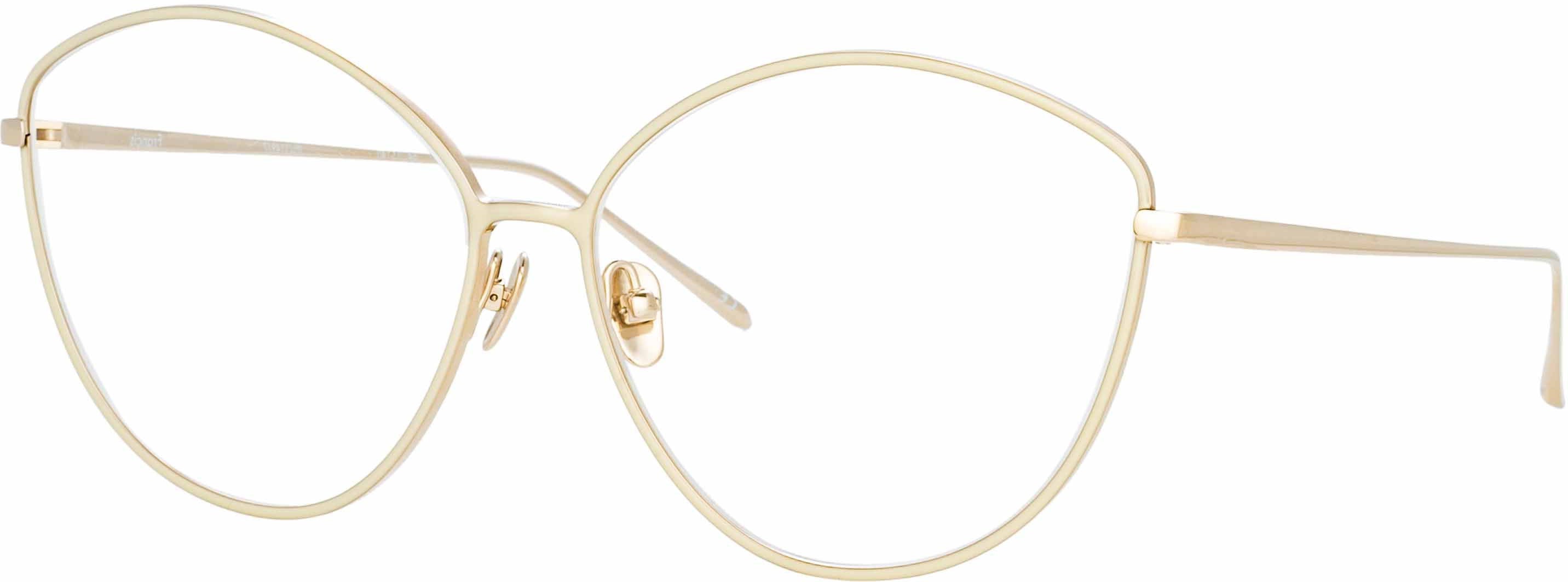 Color_LFL1149C7OPT - Francis Cat Eye Optical Frame in Light Gold