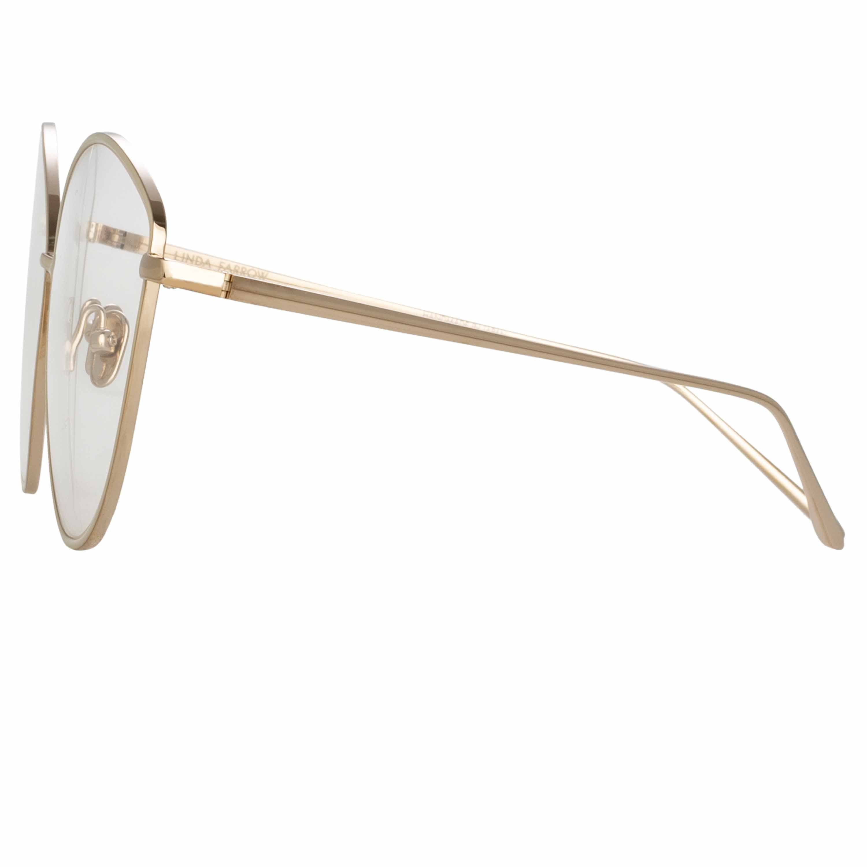 Color_LFL1149C7OPT - Francis Cat Eye Optical Frame in Light Gold