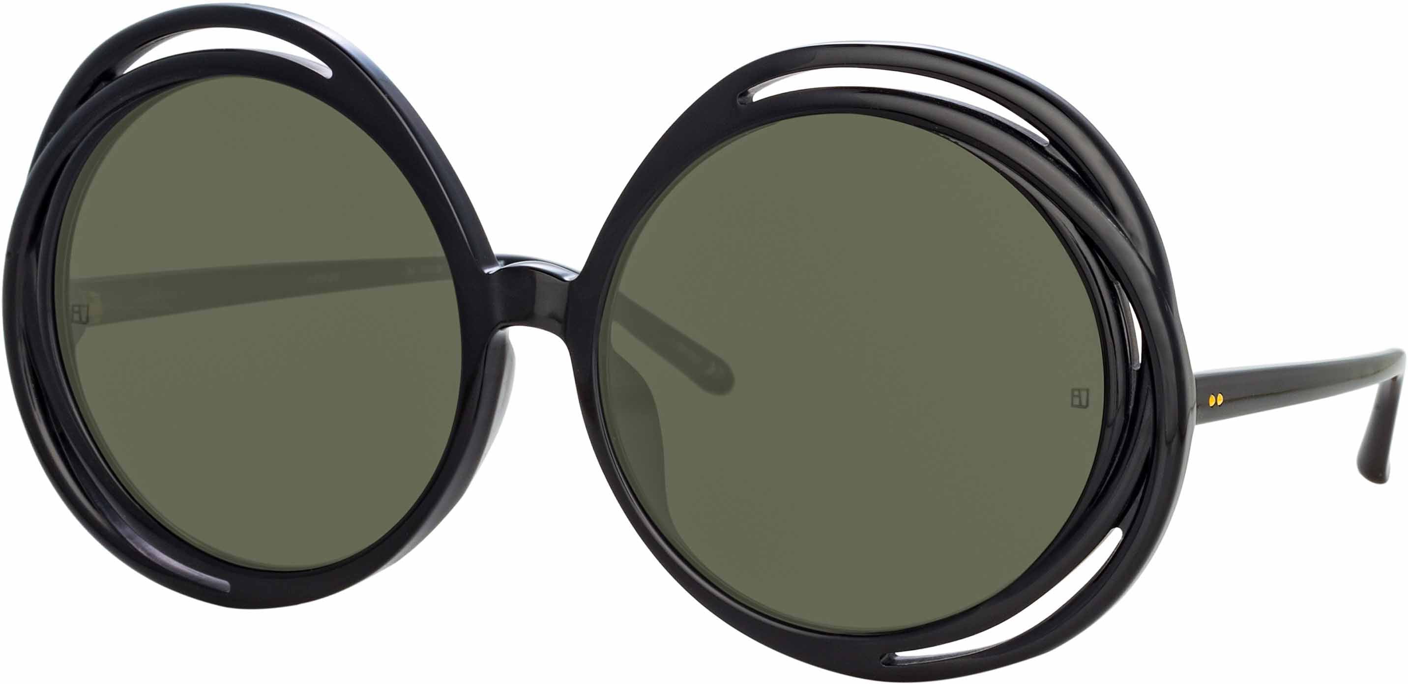 Color_LFL1172C1SUN - Ellen Round Sunglasses in Black