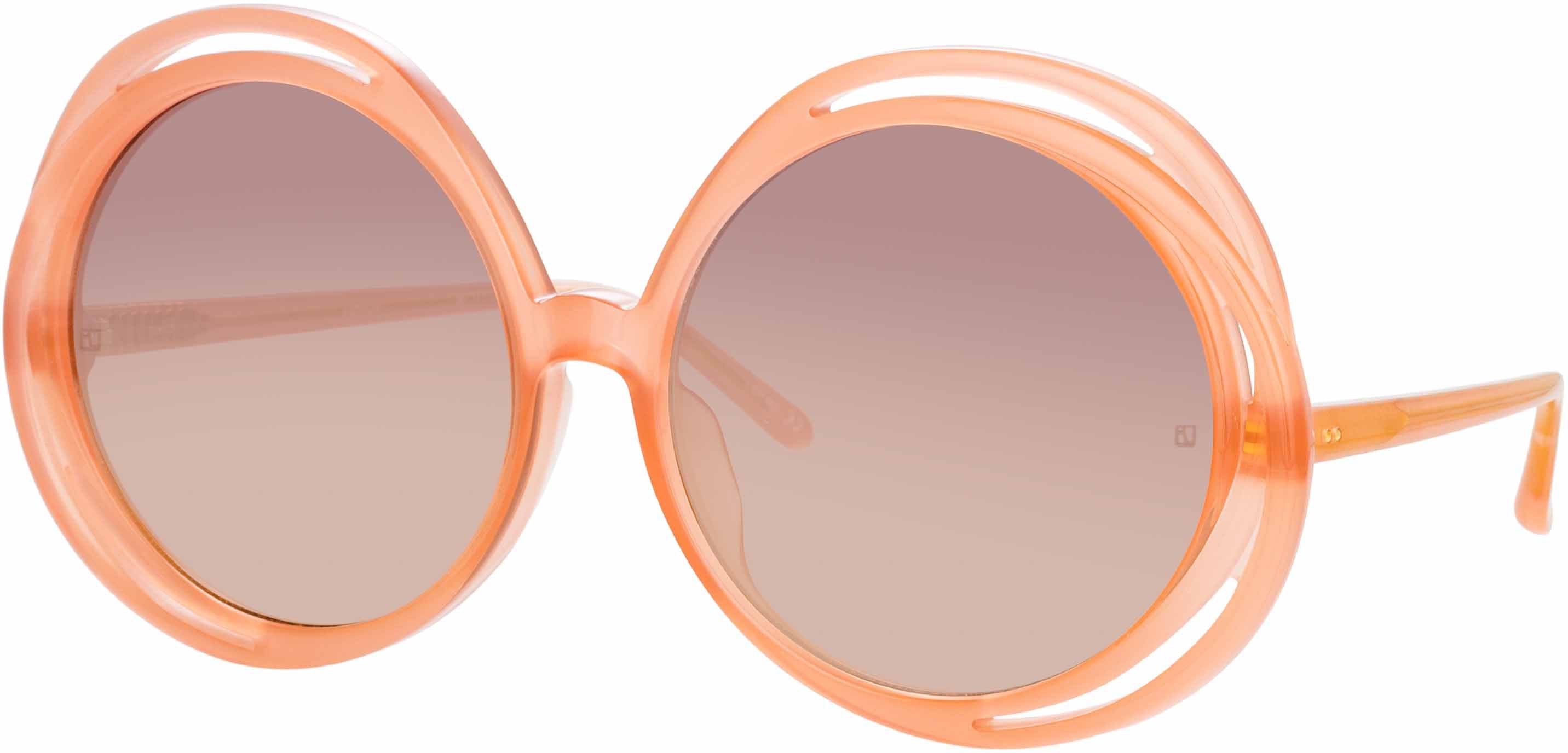 Color_LFL1172C4SUN - Ellen Round Sunglasses in Orange
