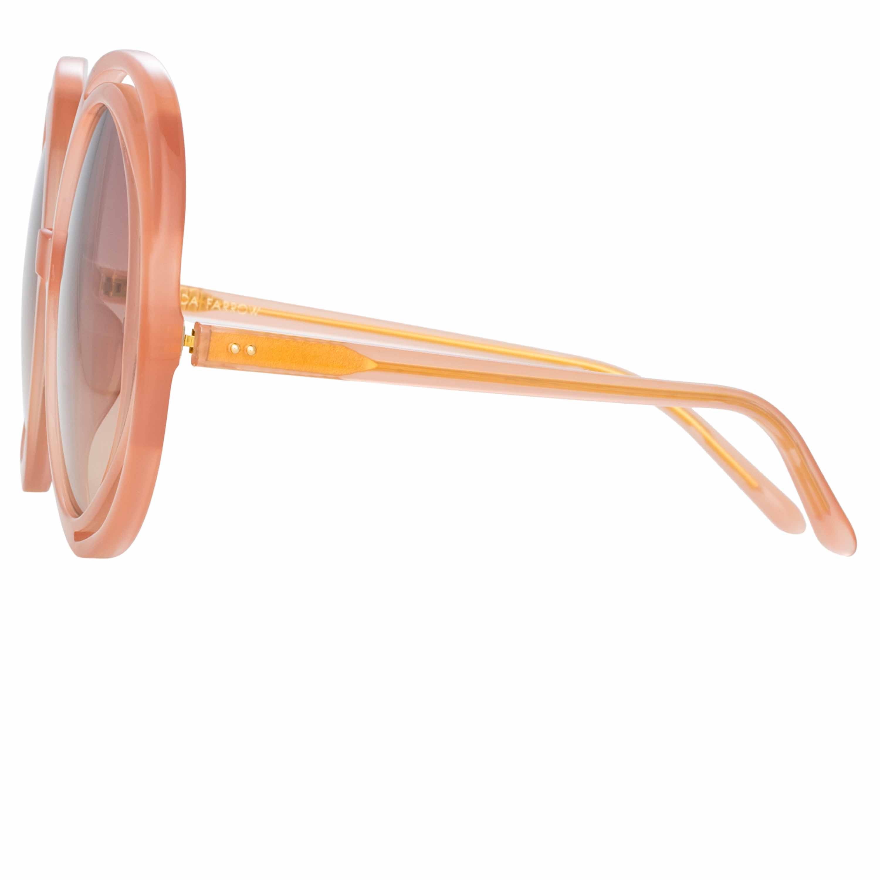 Color_LFL1172C4SUN - Ellen Round Sunglasses in Orange