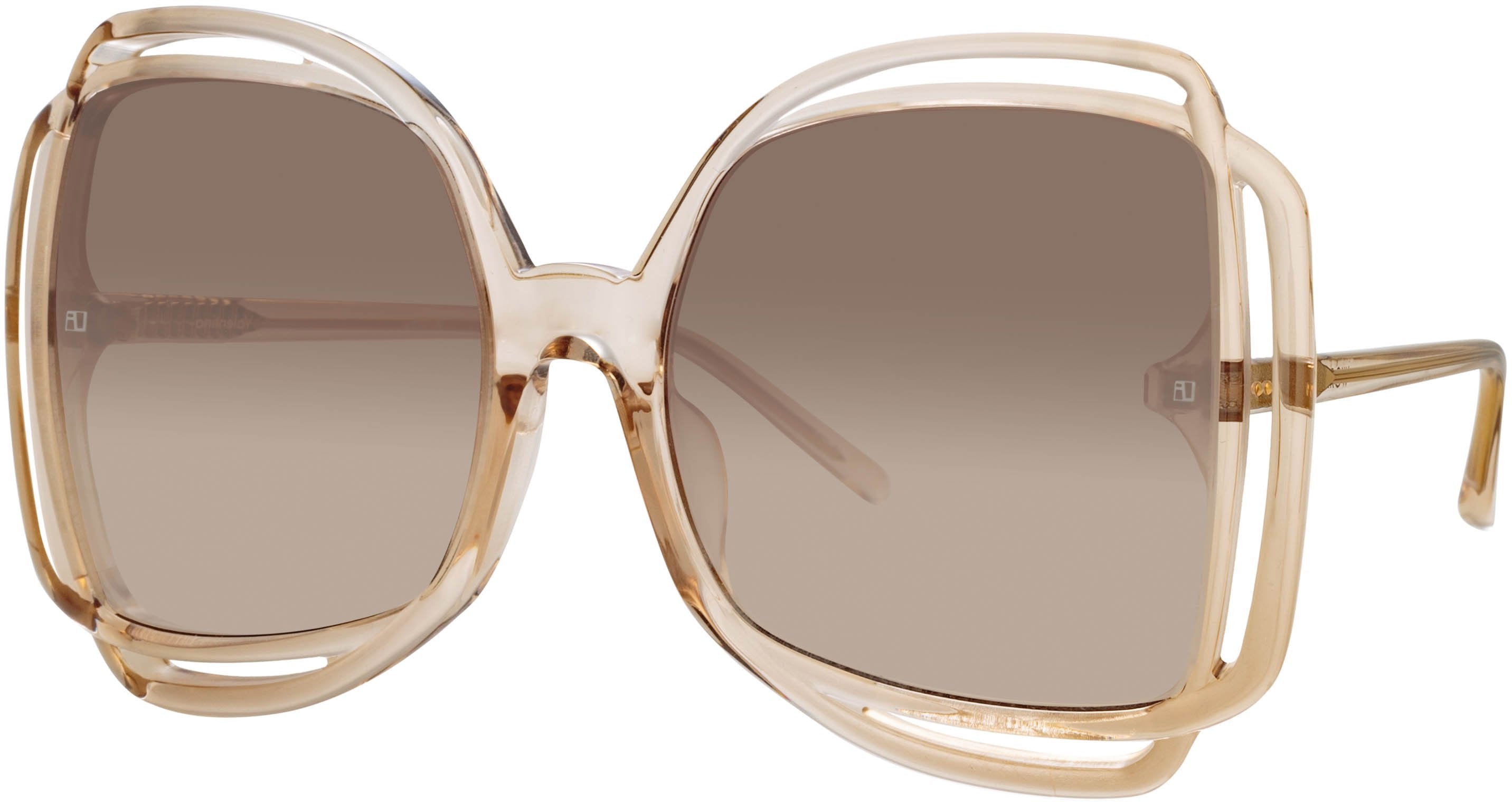 Color_LFL1173C4SUN - Valentina Squared Sunglasses in Ash