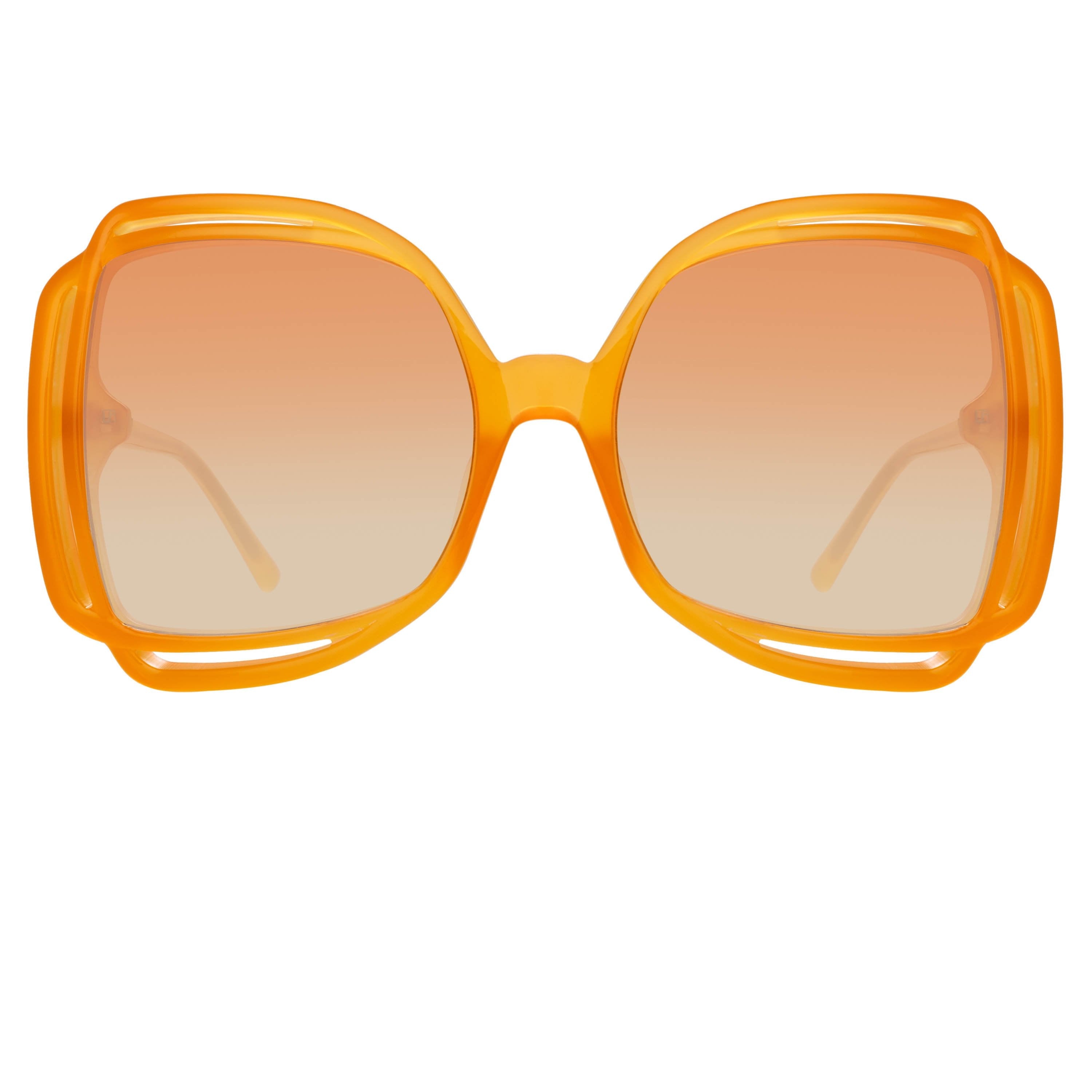 Color_LFL1173C5SUN - Valentina Squared Sunglasses in Orange