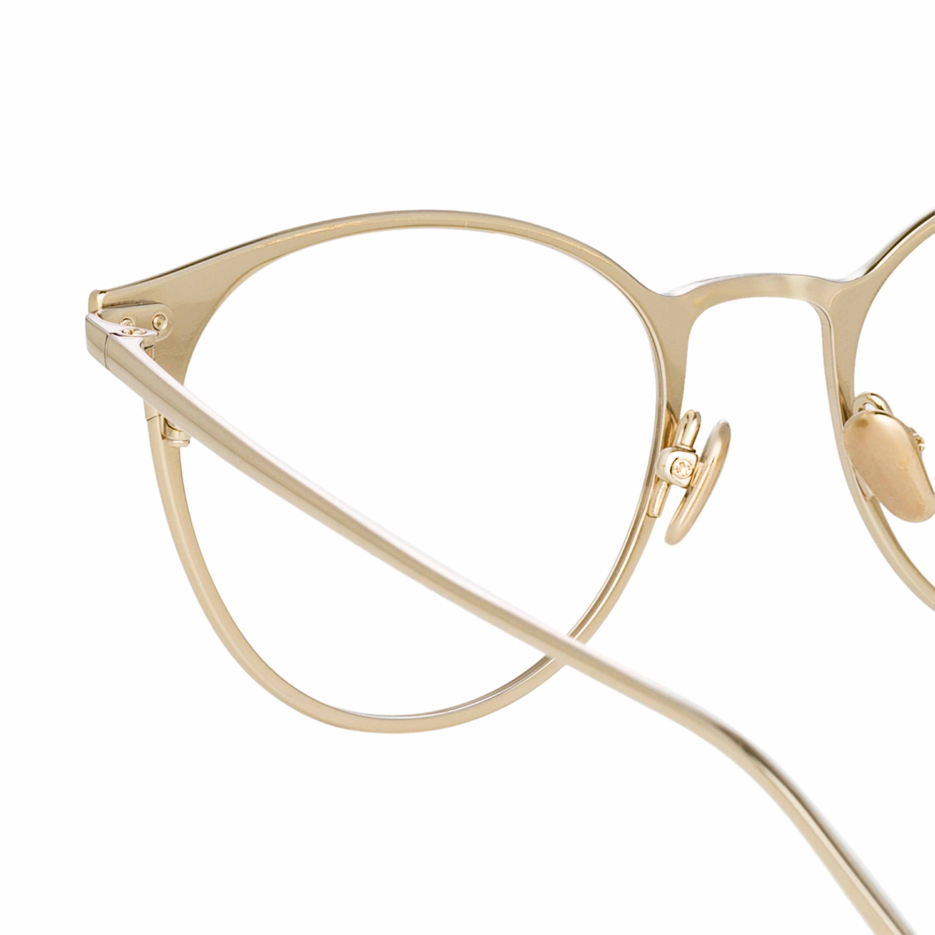 Color_LFL1186C3OPT - Ricci Cat Eye Optical Frame in Light Gold and Brown
