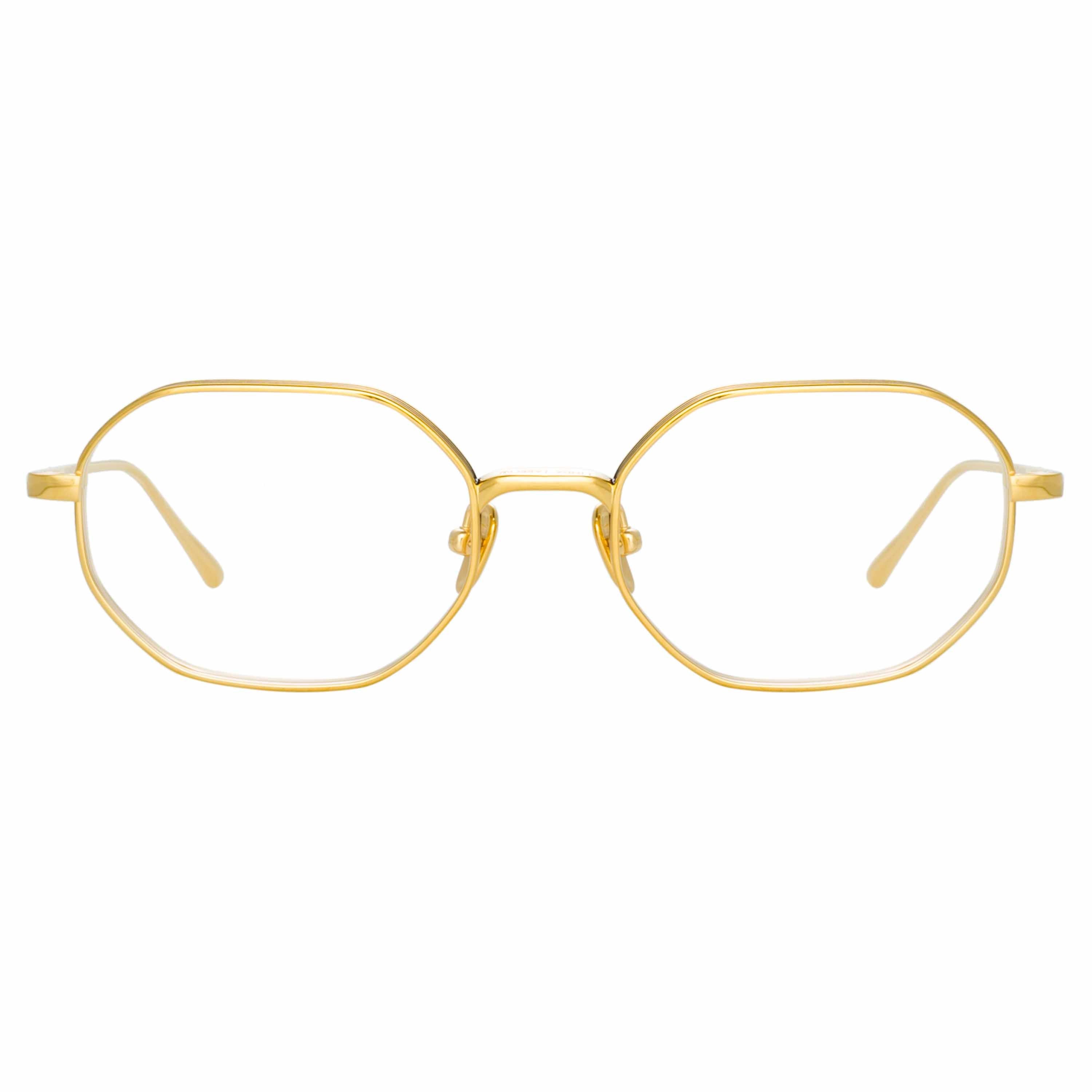 Color_LFL1195C1OPT - Stafford Angular Optical Frame in Yellow Gold