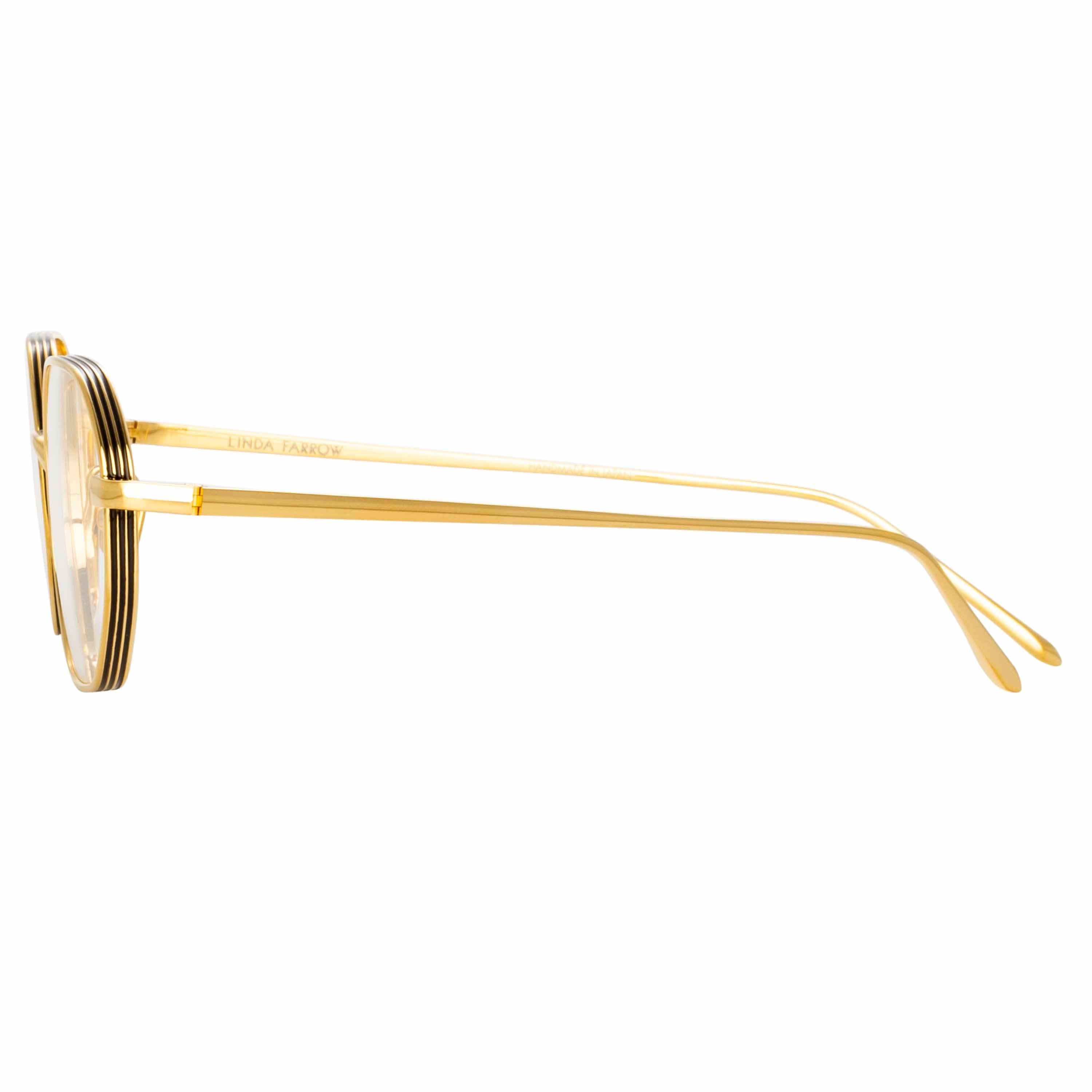 Color_LFL1195C1OPT - Stafford Angular Optical Frame in Yellow Gold