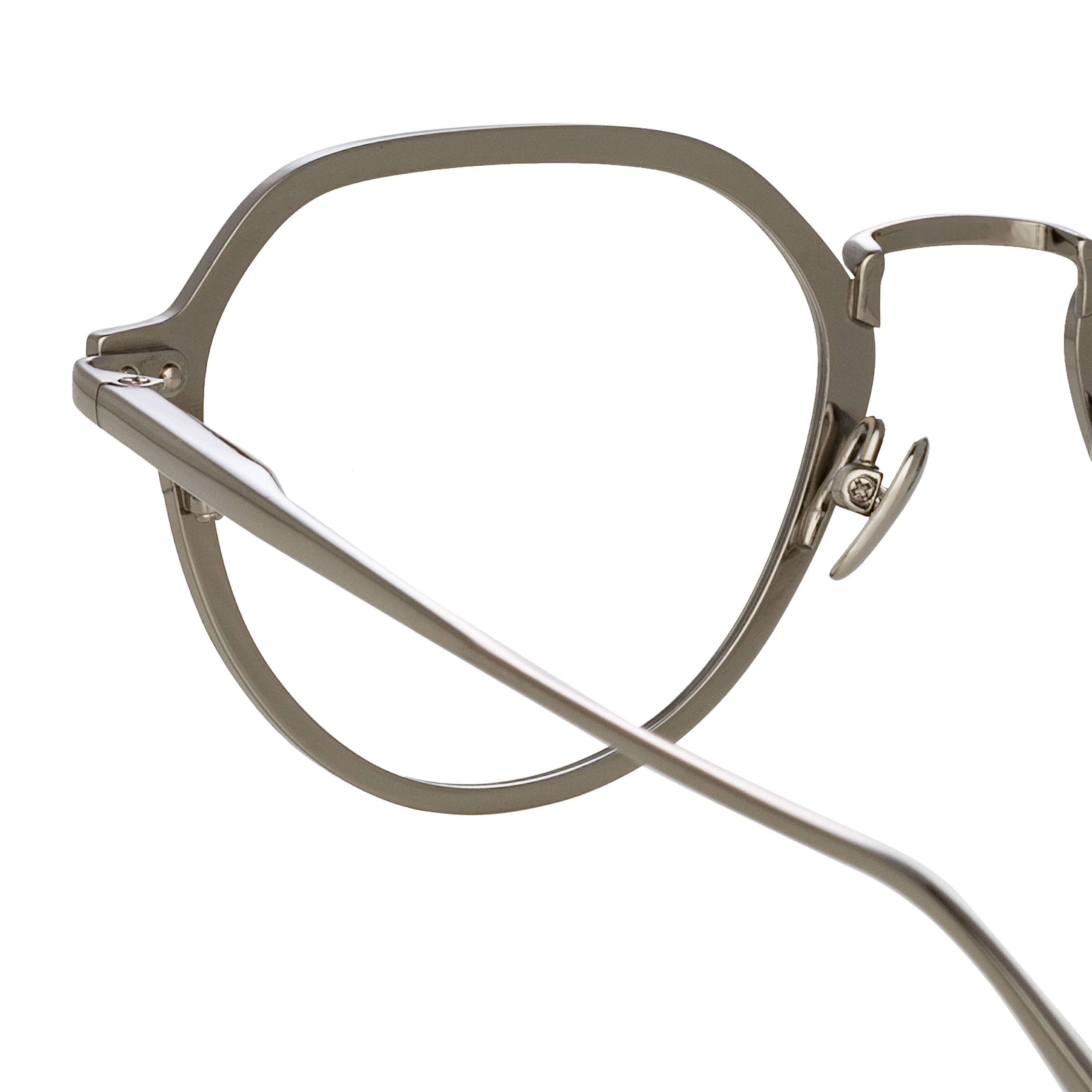 Color_LFL1218C2OPT - Axel Angular Optical Frame in White Gold and Black