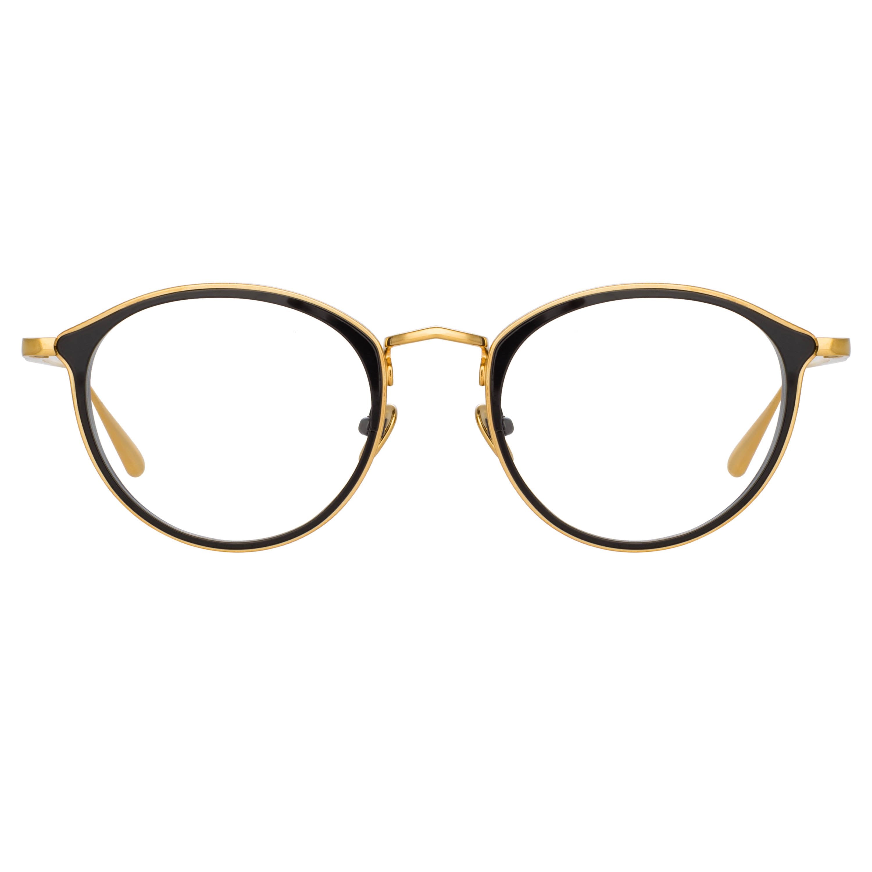 Color_LFL1224C1OPT - Luis Oval Optical Frame in Yellow Gold and Black