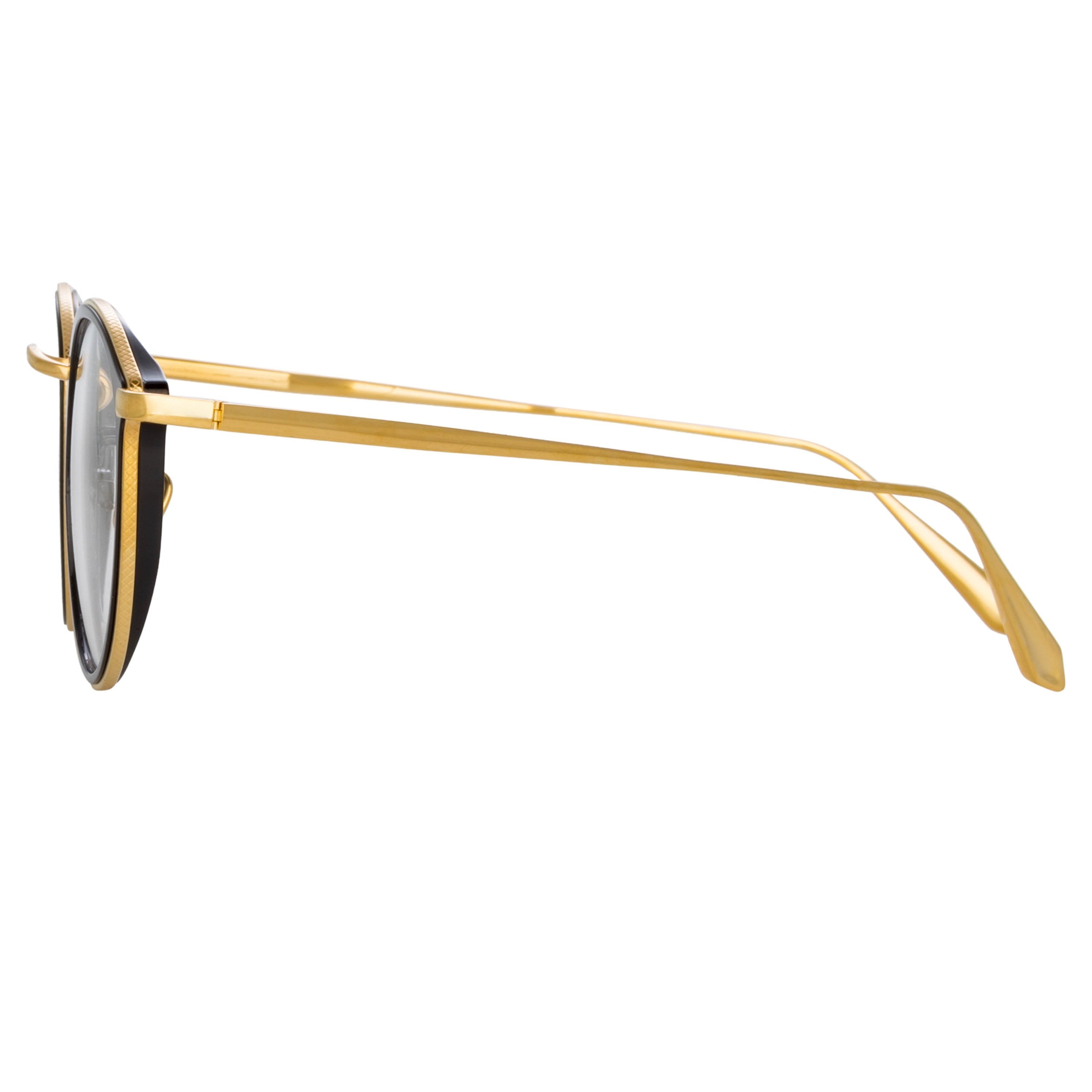 Color_LFL1224C1OPT - Luis Oval Optical Frame in Yellow Gold and Black