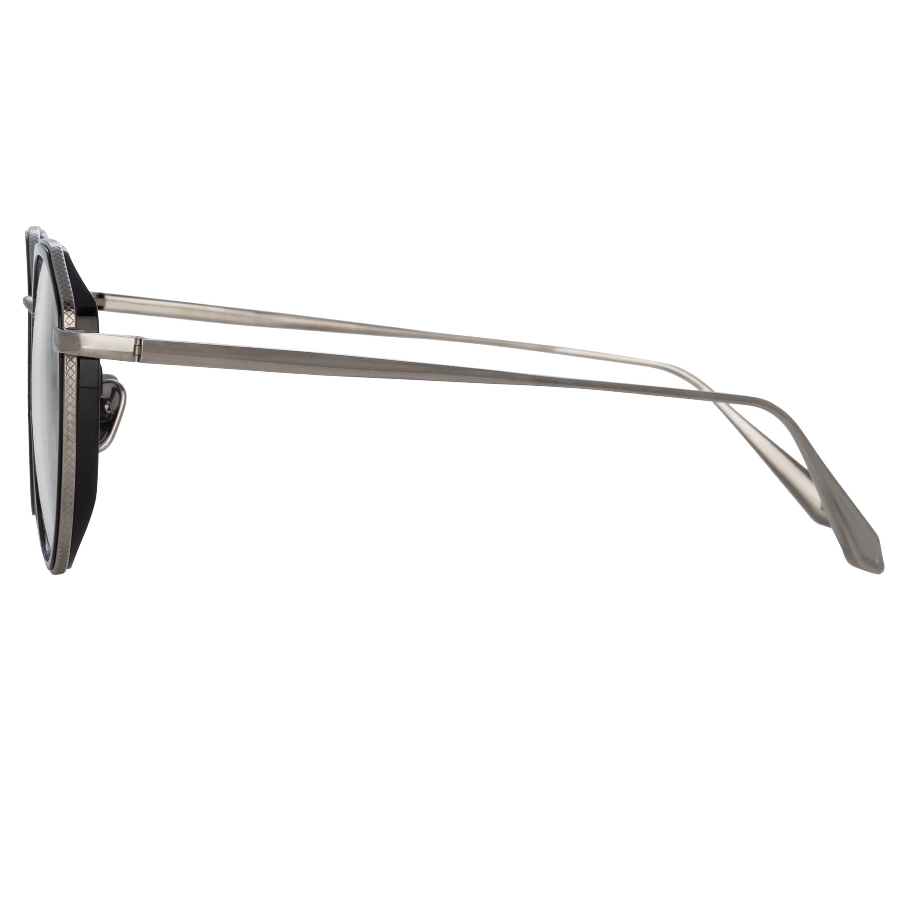 Color_LFL1225C2OPT - Cesar Angular Optical Frame in White Gold and Black