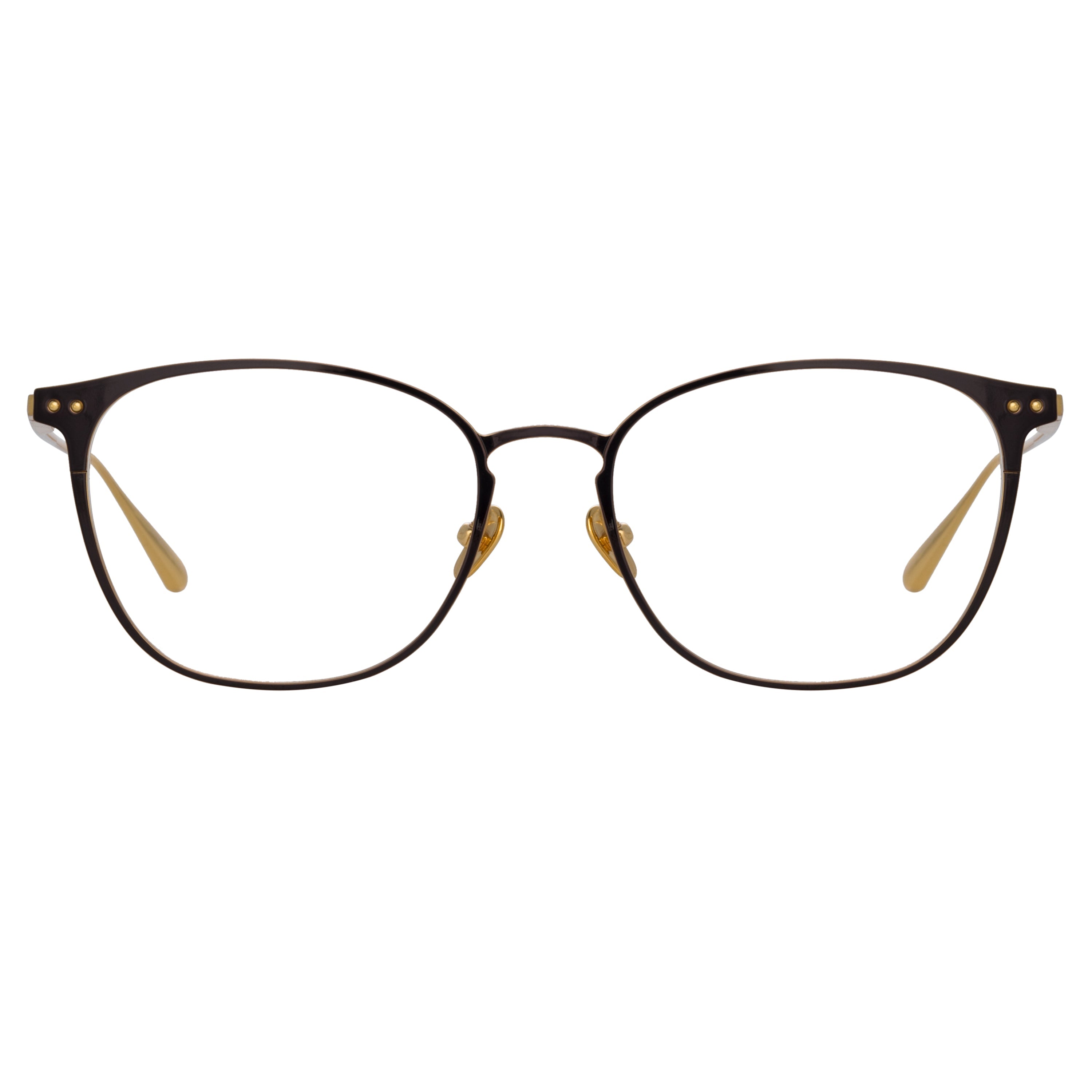 Color_LFL1235C1OPT - Xate Rectangular Optical Frame in Black and Yellow Gold