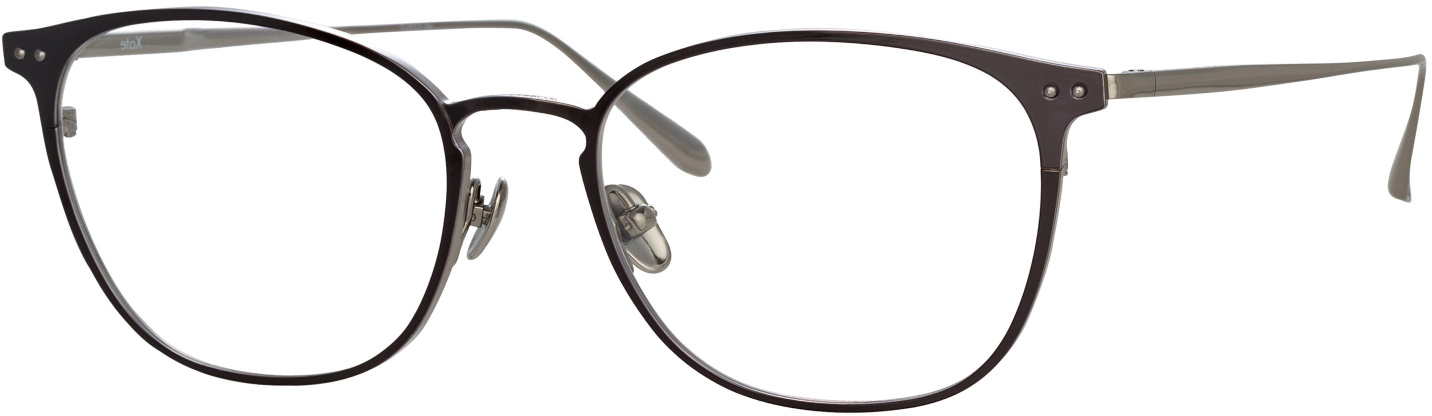 Color_LFL1235C2OPT - Xate Rectangular Optical Frame in Black and White Gold