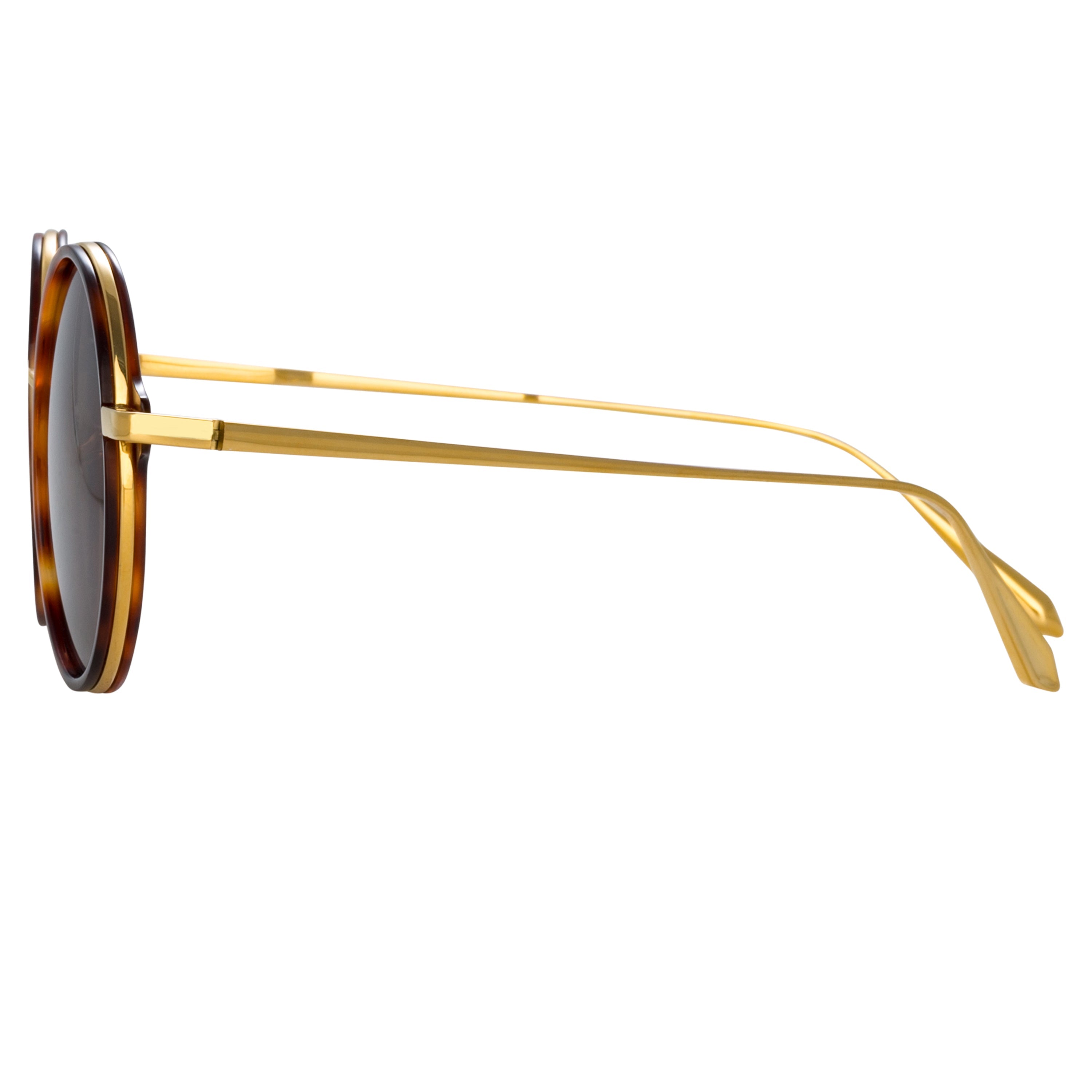 Color_LFL1247C5SUN - Bara Round Sunglasses in Tortoiseshell