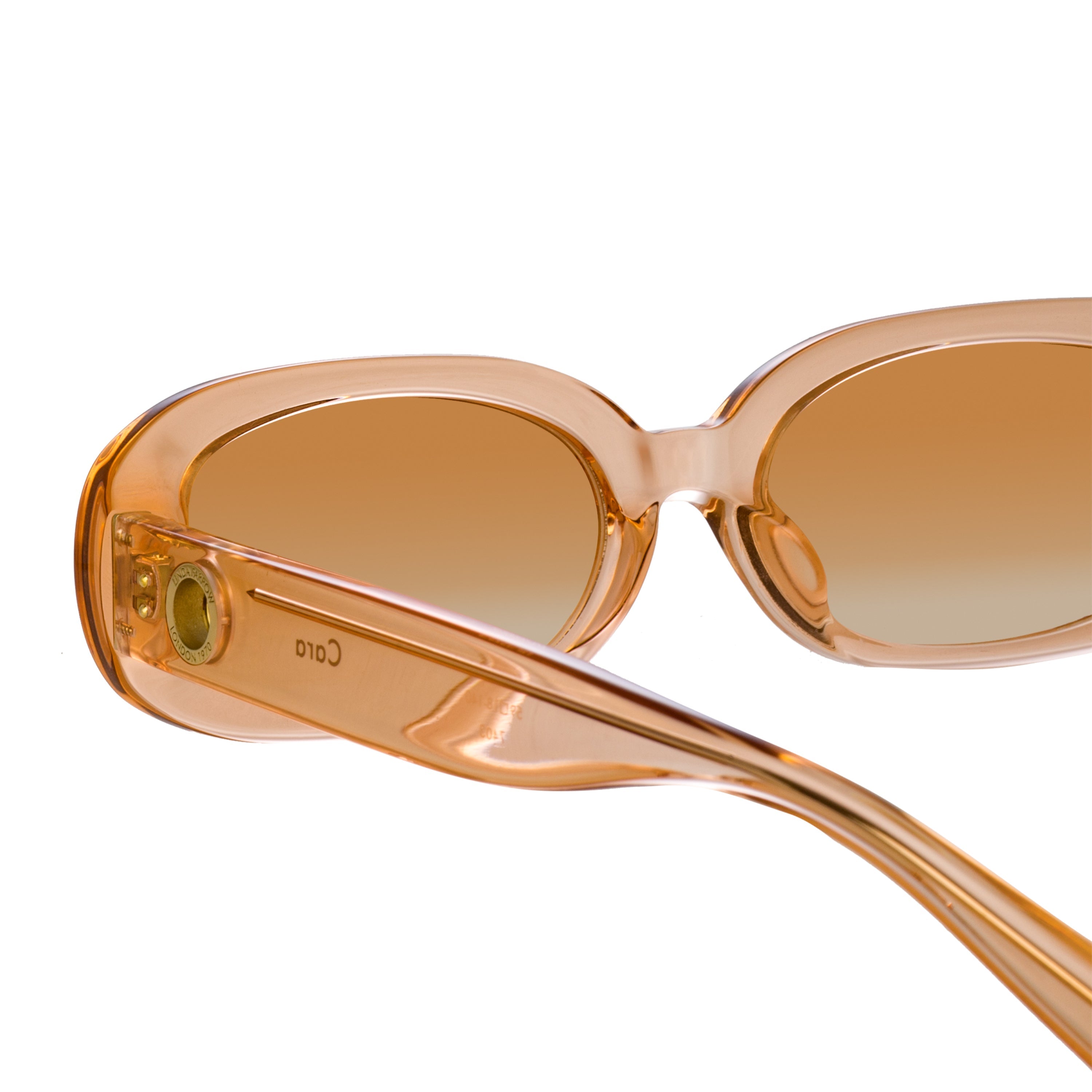 Color_LFL1252C3SUN - Cara Oval Sunglasses in Peach