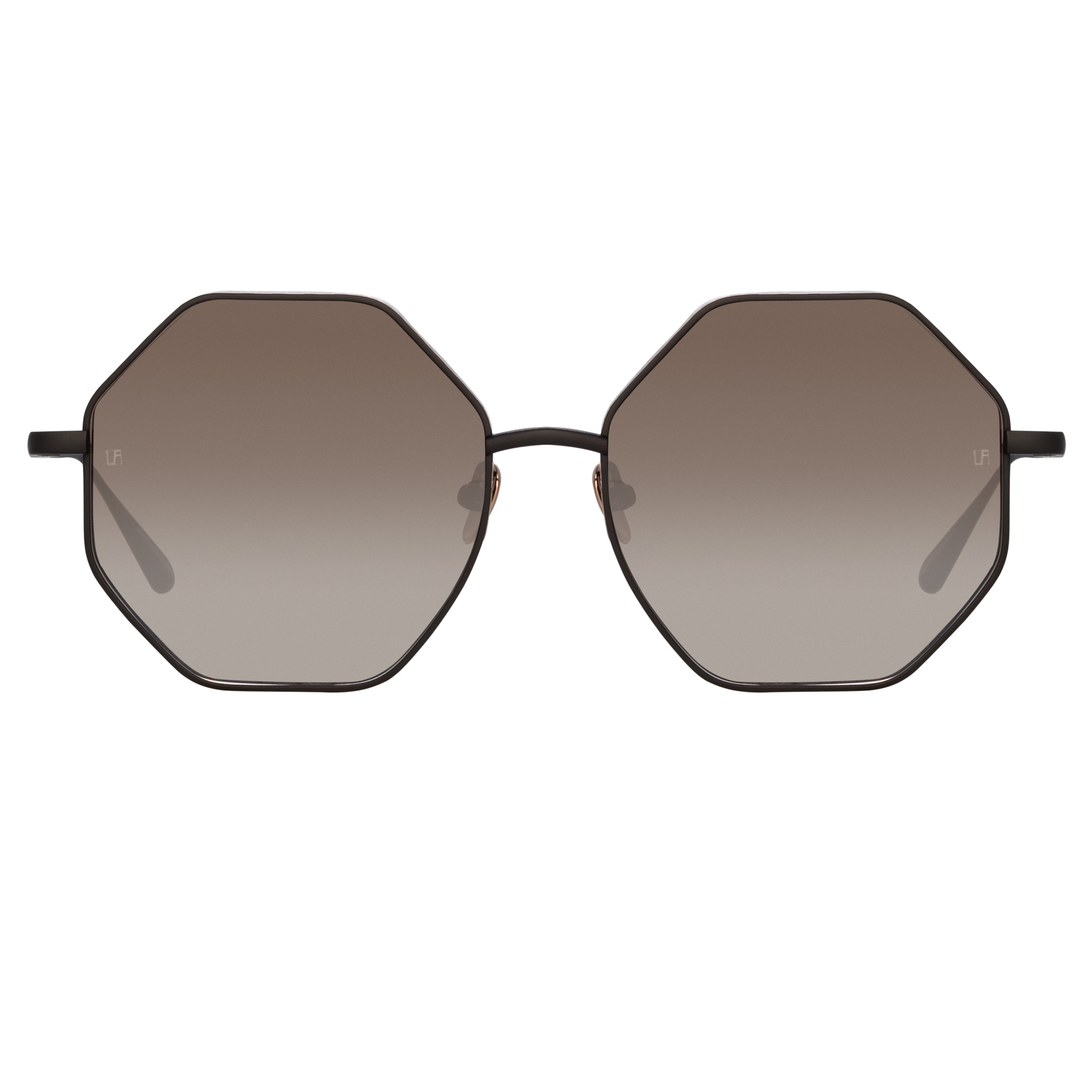 Color_LFL1253C1SUN - Lianas Hexagon Sunglasses in Black