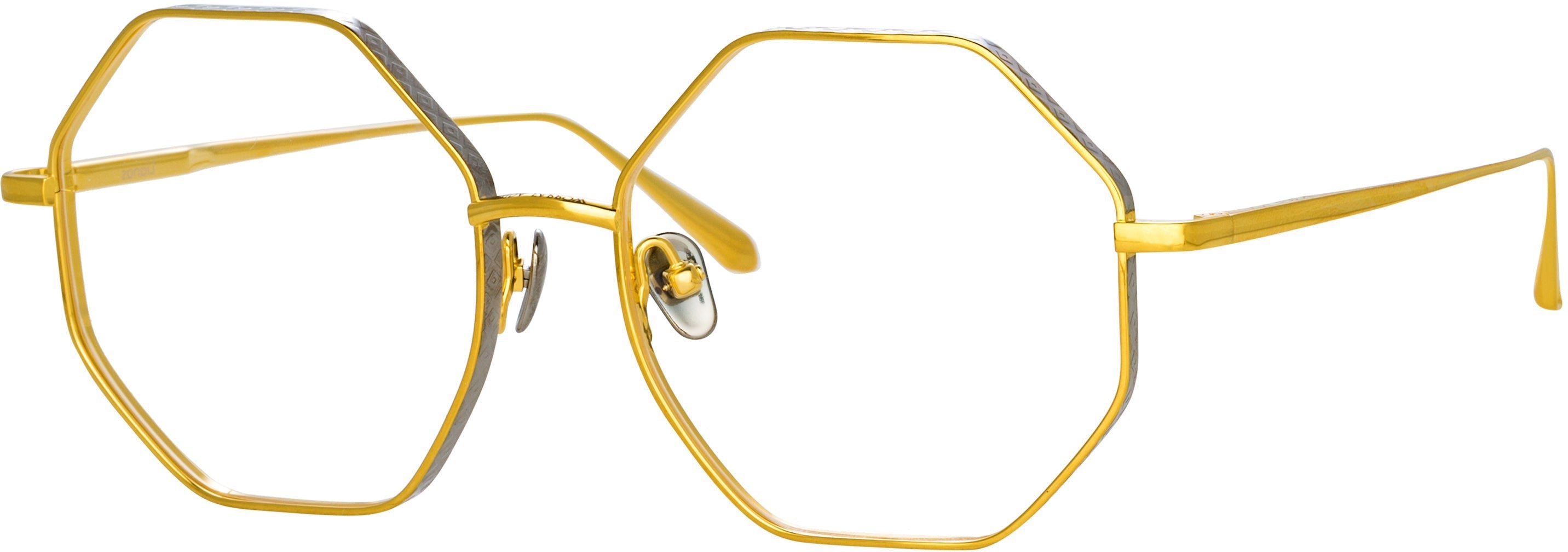 Color_LFL1253C5OPT - Lianas Hexagon Optical Frame in Yellow Gold