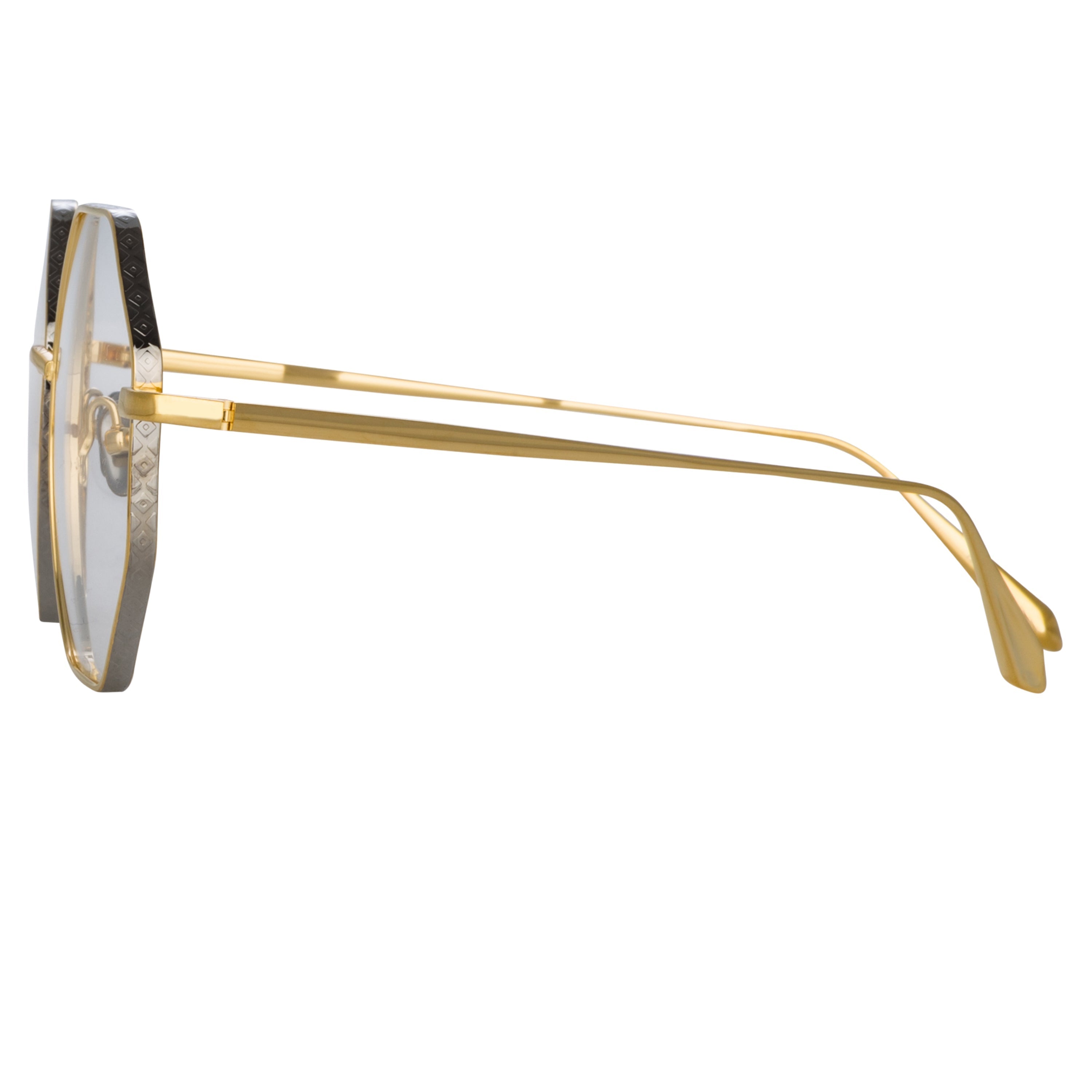 Color_LFL1253C5OPT - Lianas Hexagon Optical Frame in Yellow Gold