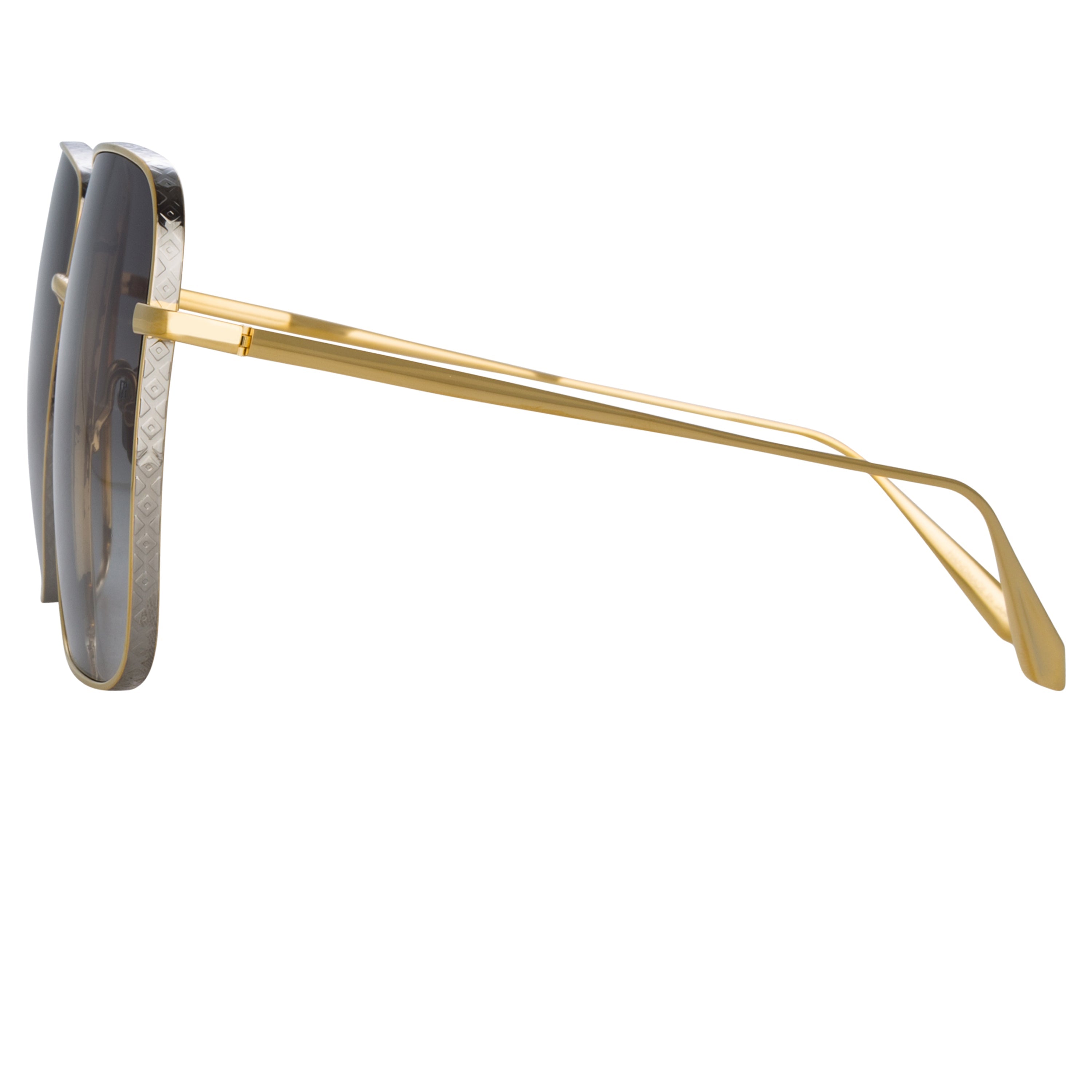 Color_LFL1254C2SUN - Andoa Squared Sunglasses in Yellow Gold