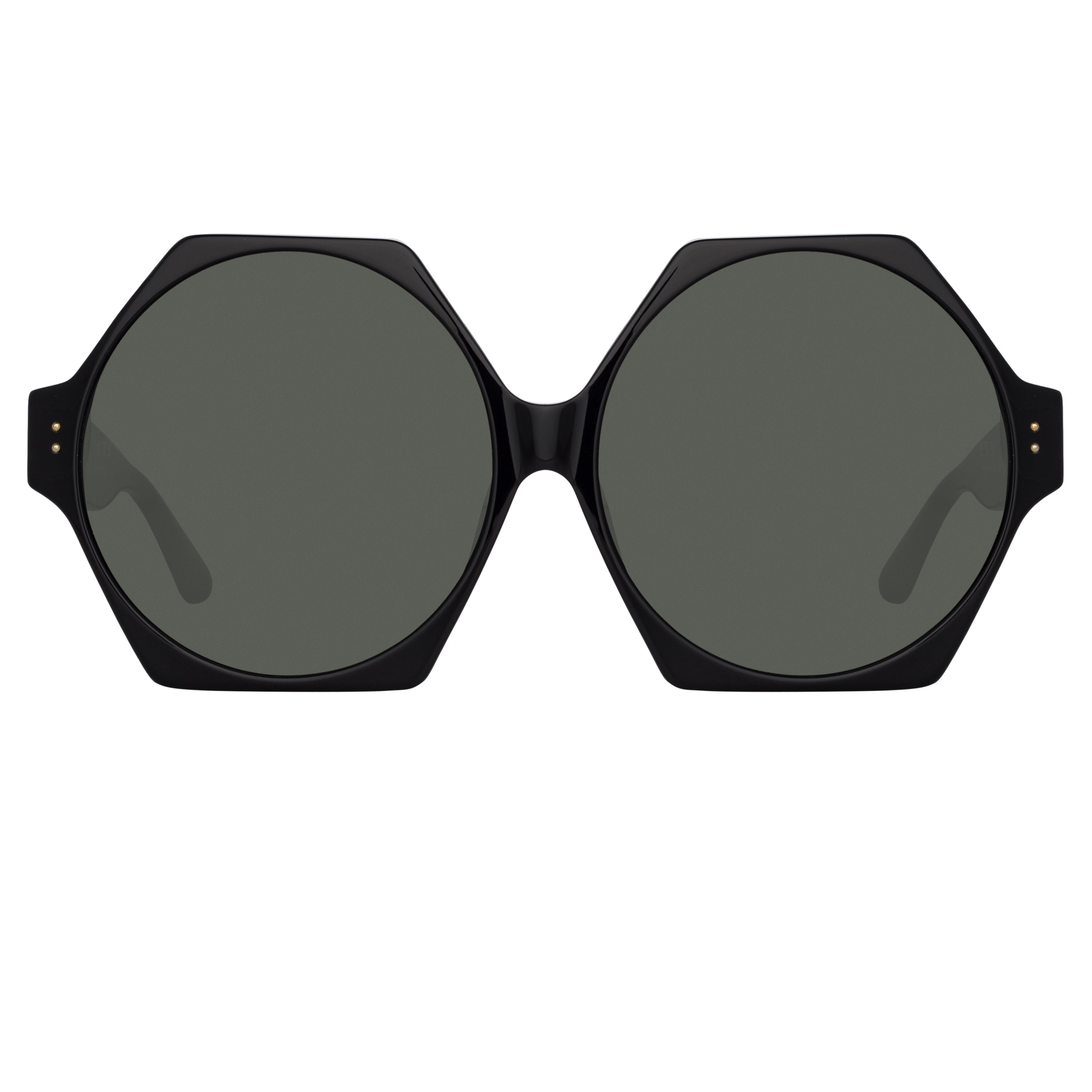 Color_LFL1260C1SUN - Bora Hexagon Sunglasses in Black