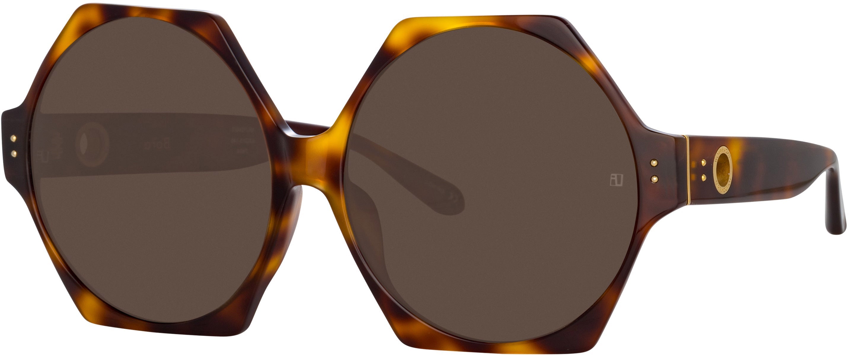 Color_LFL1260C2SUN - Bora Hexagon Sunglasses in Tortoiseshell