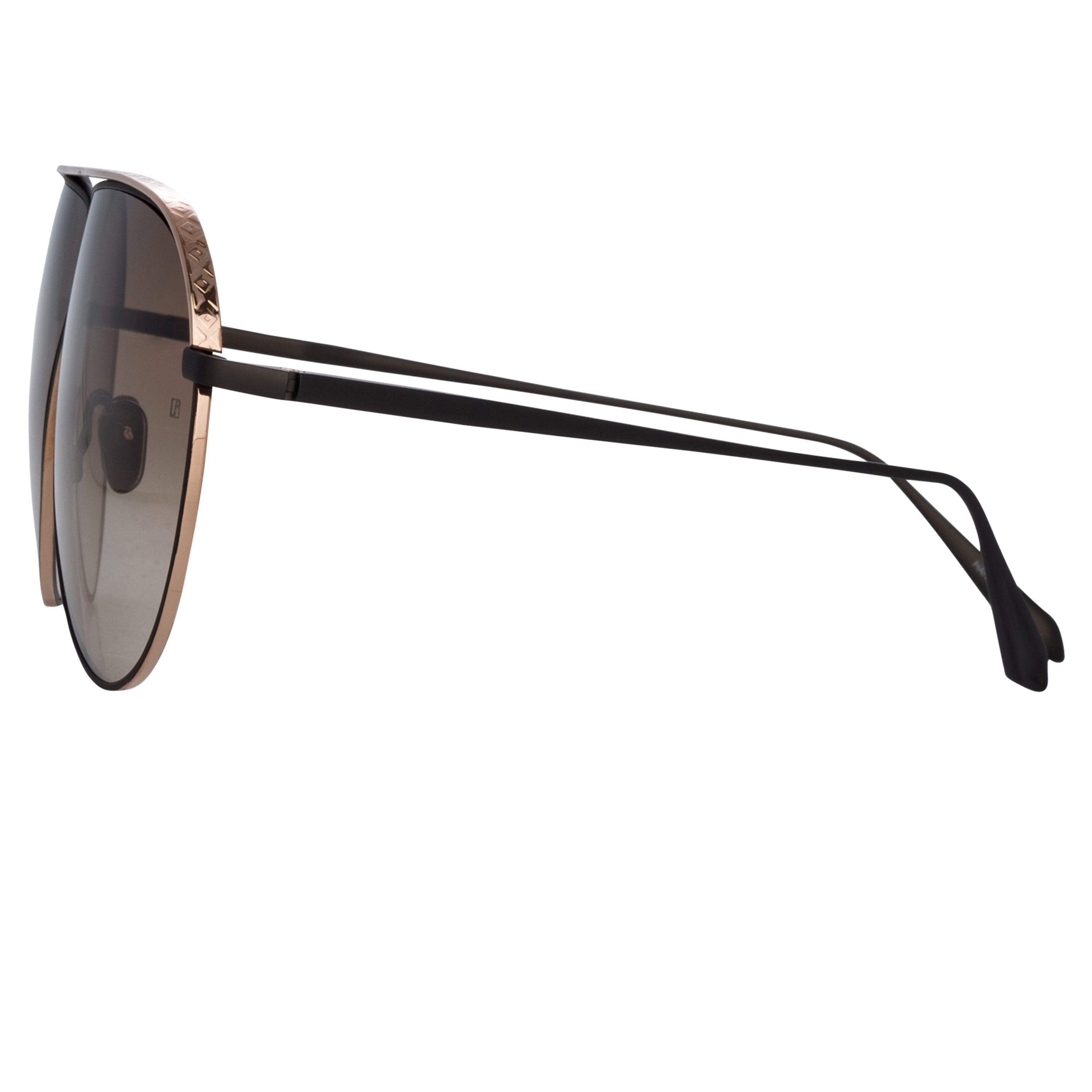 Color_LFL1263C1SUN - Hura Aviator Sunglasses in Black