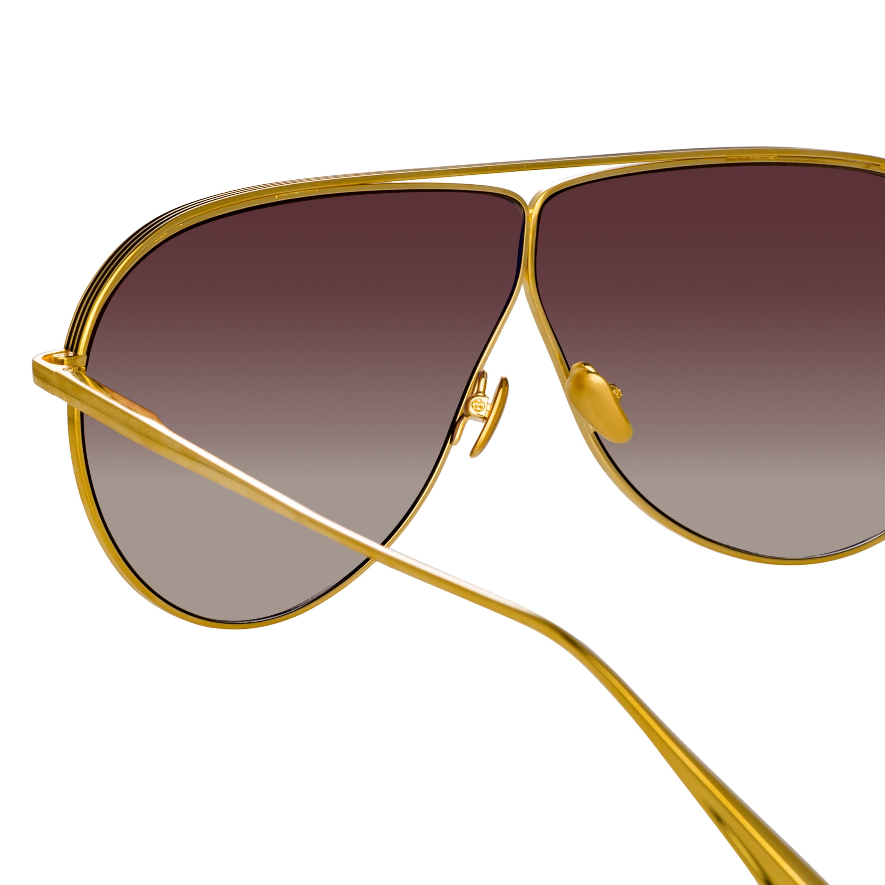 Color_LFL1263C2SUN - Hura Aviator Sunglasses in Yellow Gold