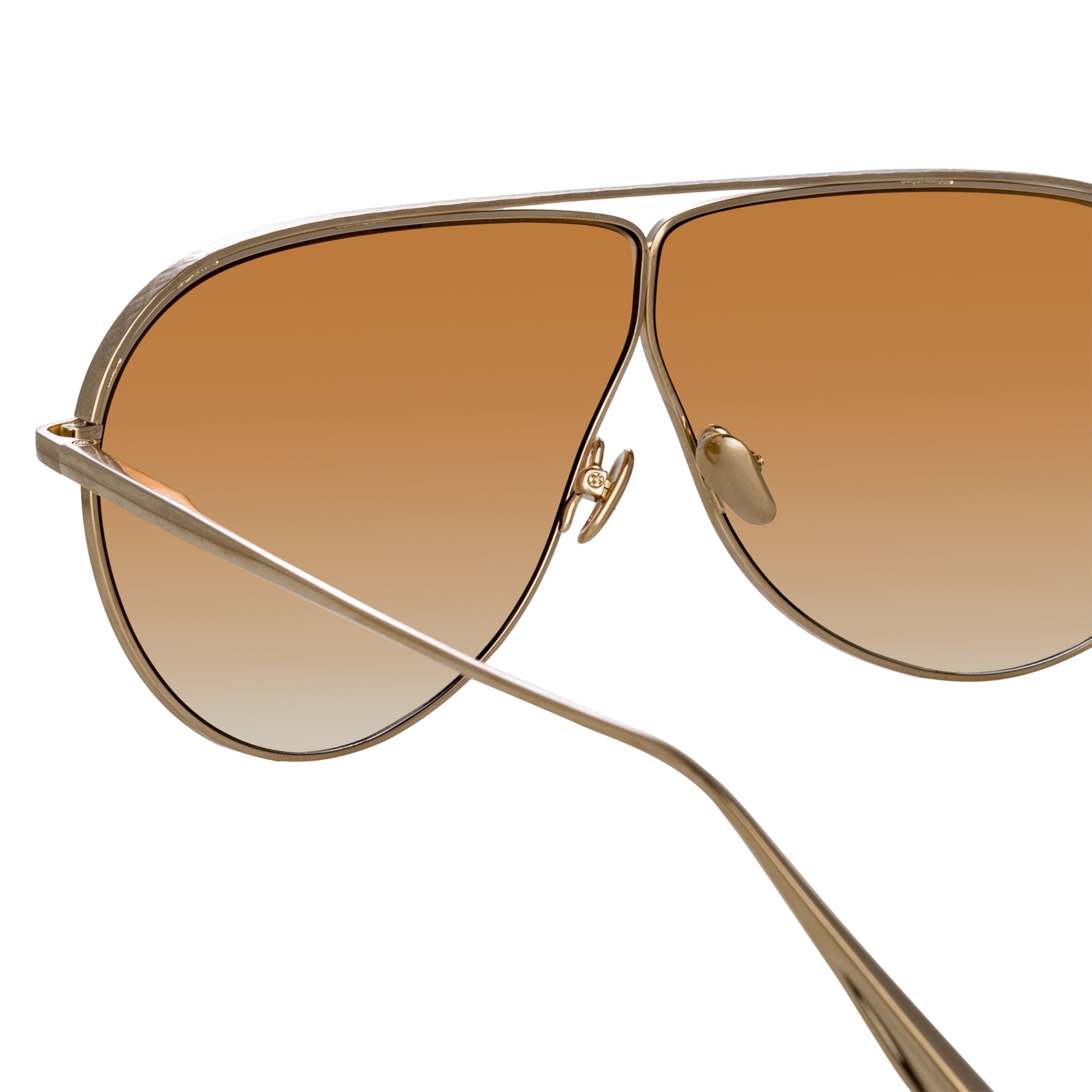 Color_LFL1263C3SUN - Hura Aviator Sunglasses in Light Gold