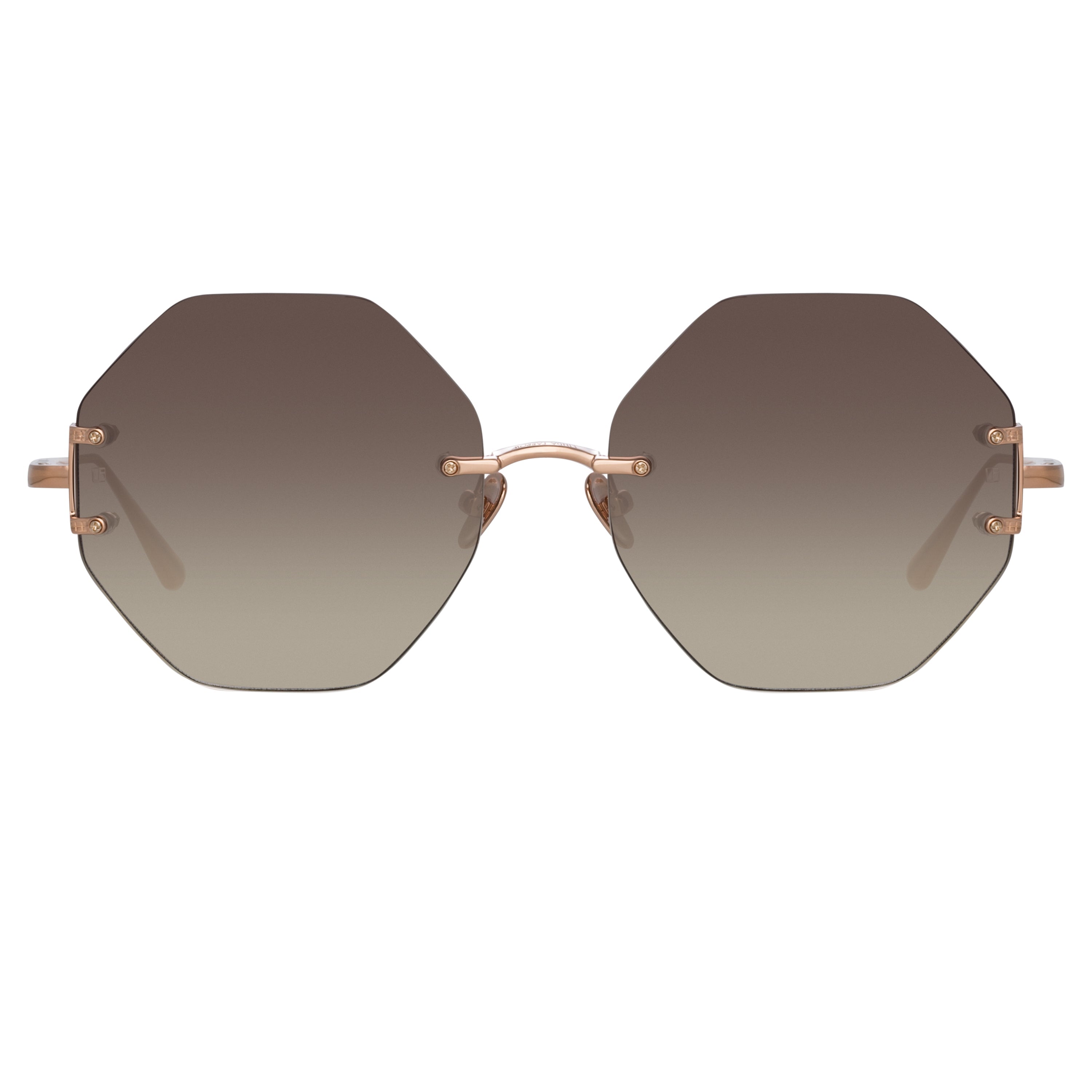 Color_LFL1267C3SUN - Arua Hexagon Sunglasses in Rose Gold