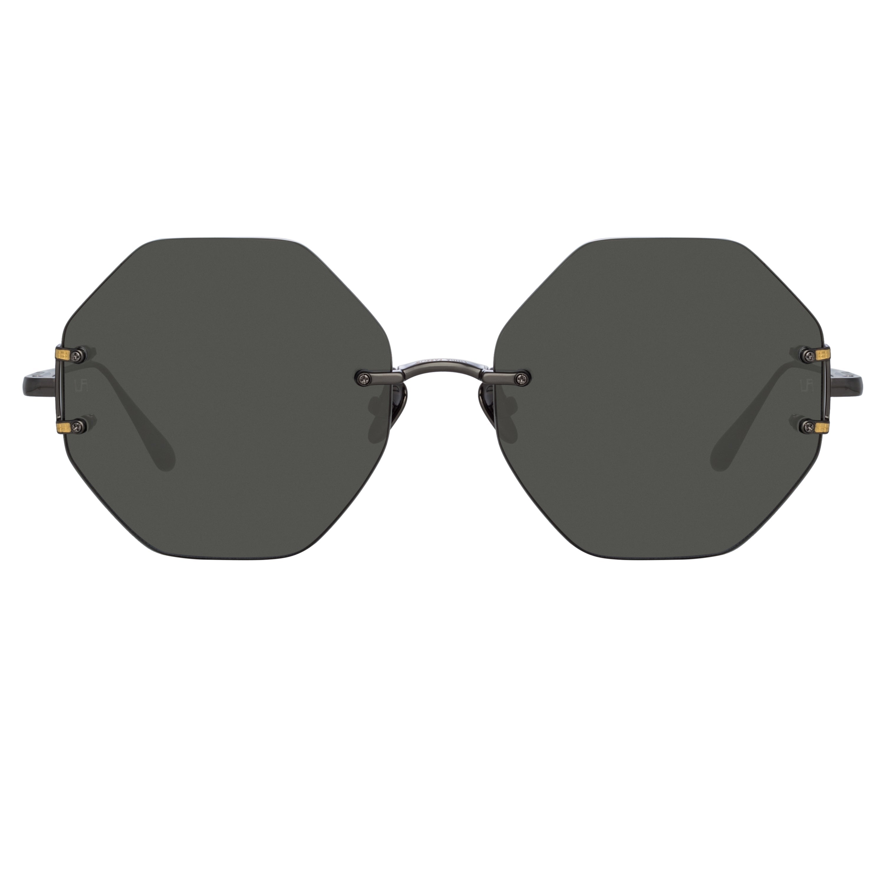 Color_LFL1267C4SUN - Arua Hexagon Sunglasses in Nickel