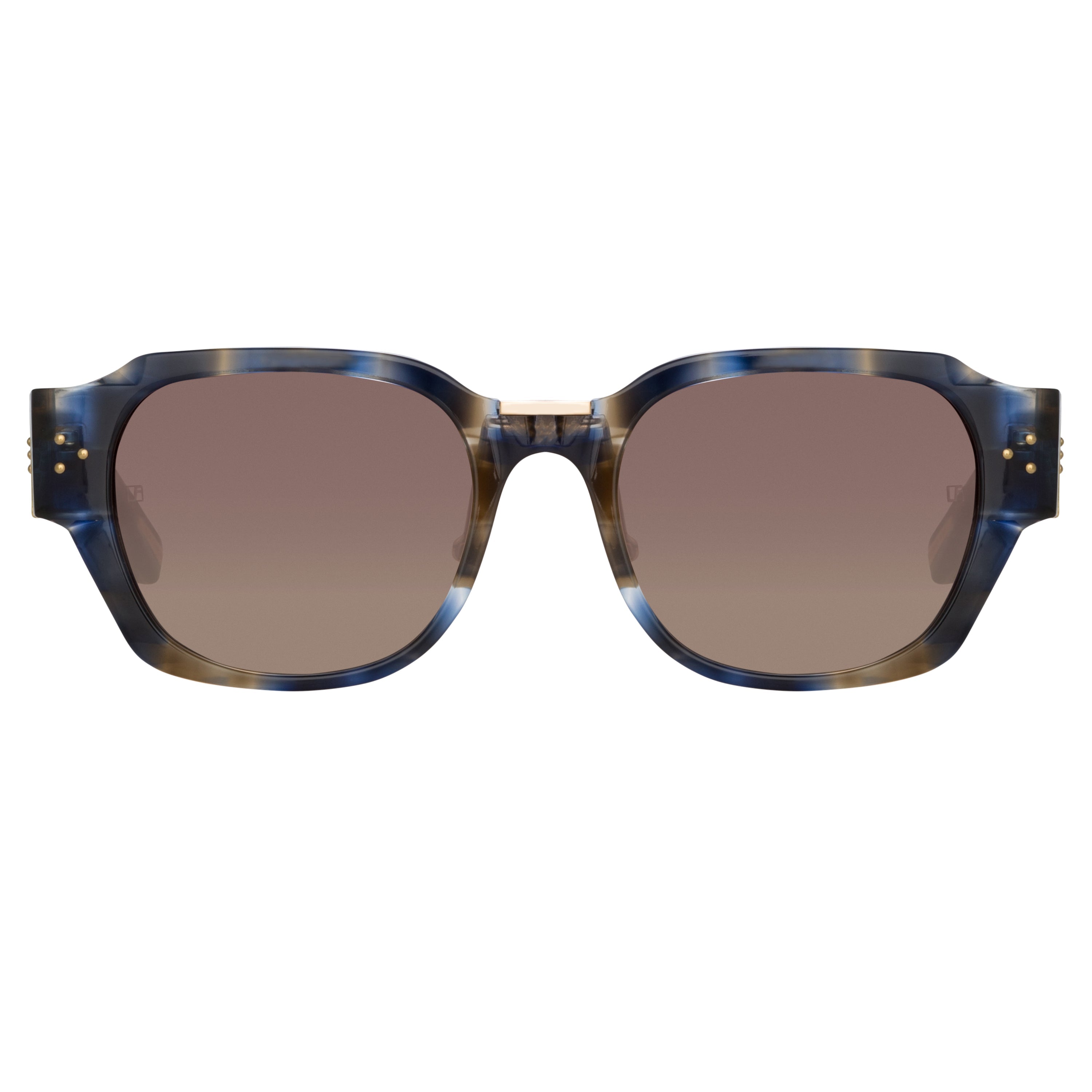 Color_LFL1270C3SUN - Ramon Rectangular Sunglasses in Blue Tortoiseshell