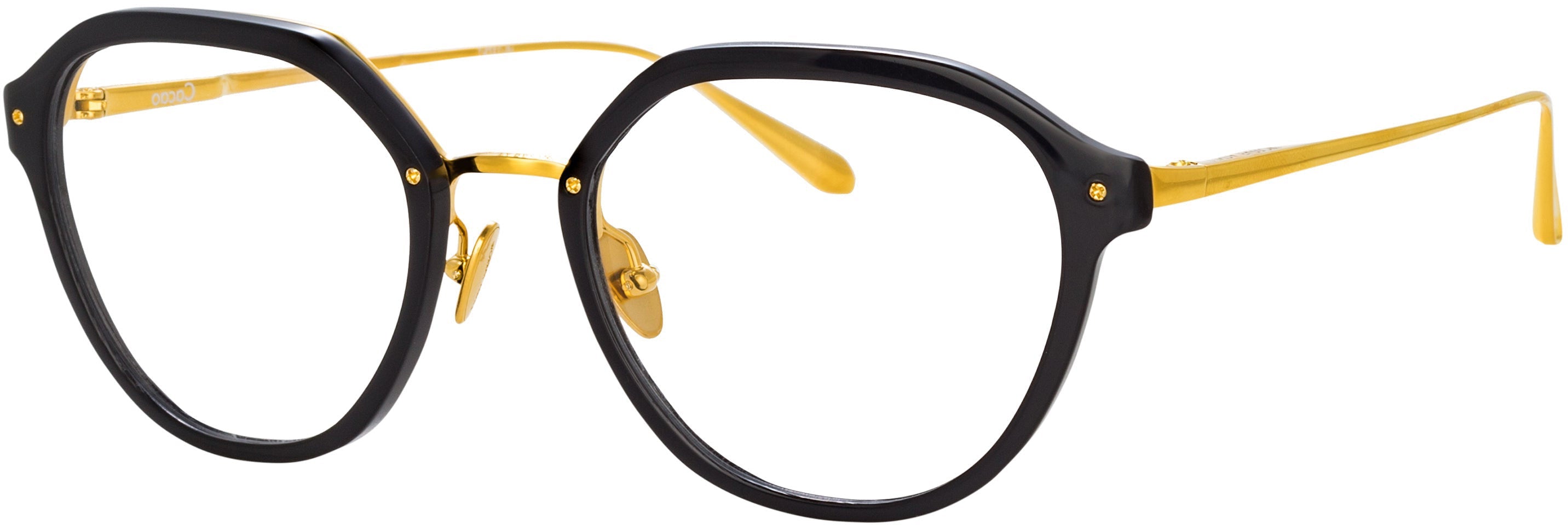 Color_LFL1273C1OPT - Cacao Angular Sunglasses in Black