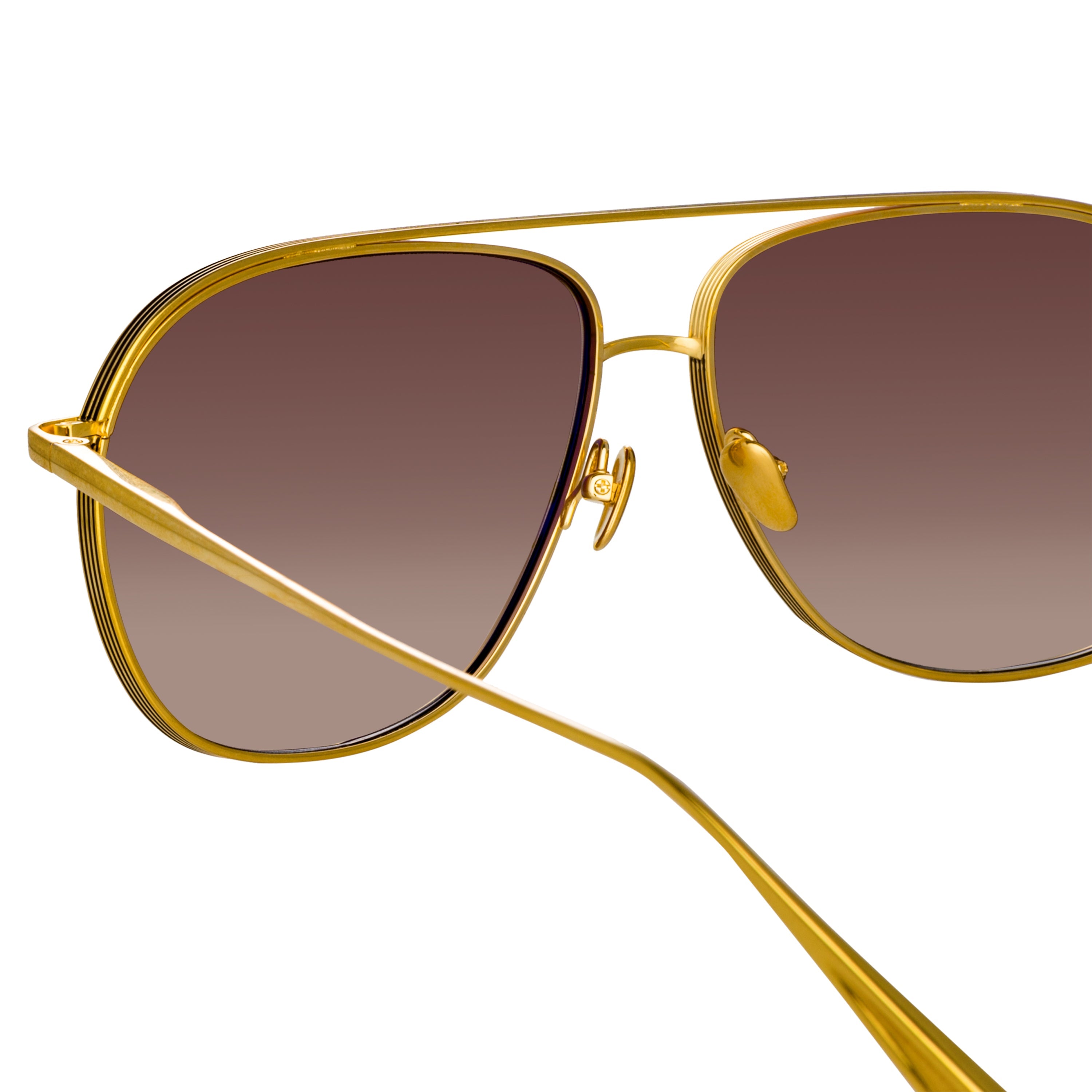 Color_LFL1279C2SUN - Matis Aviator Sunglasses in Yellow Gold