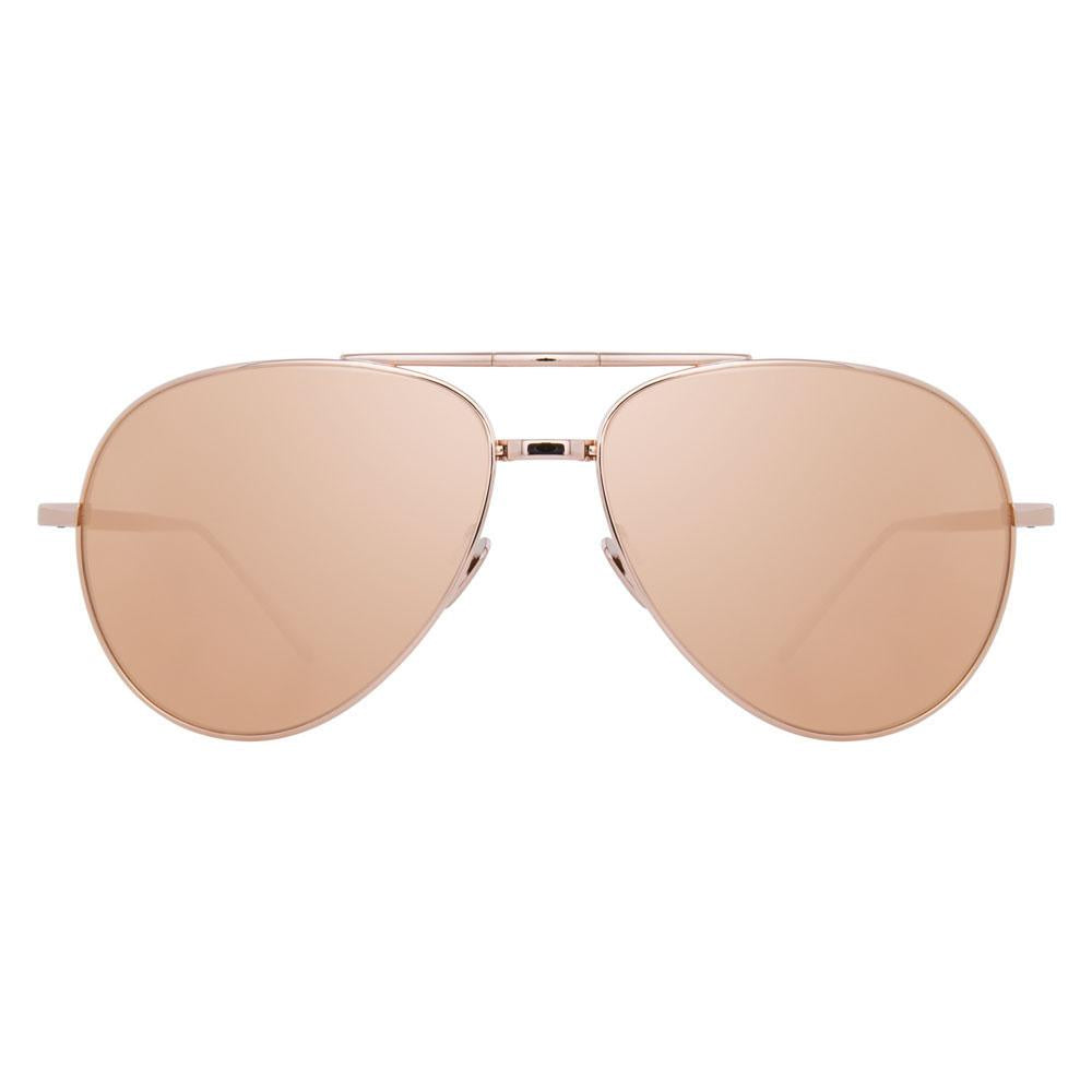 Color_LFL518C3SUN - Linda Farrow 518 C3 Aviator Sunglasses