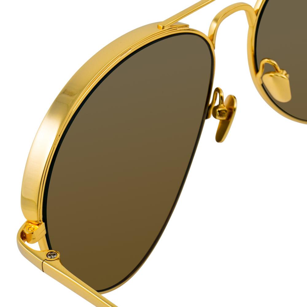 Color_LFL594C1SUN - Linda Farrow 594 C1 Aviator Sunglasses